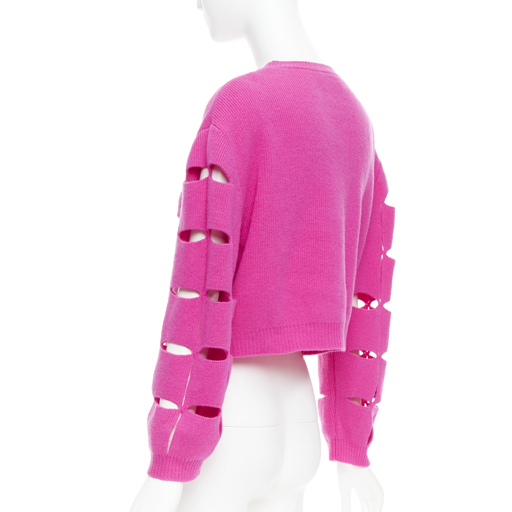 Valentino Garavani Cutout Crop Sweater - Detail 1