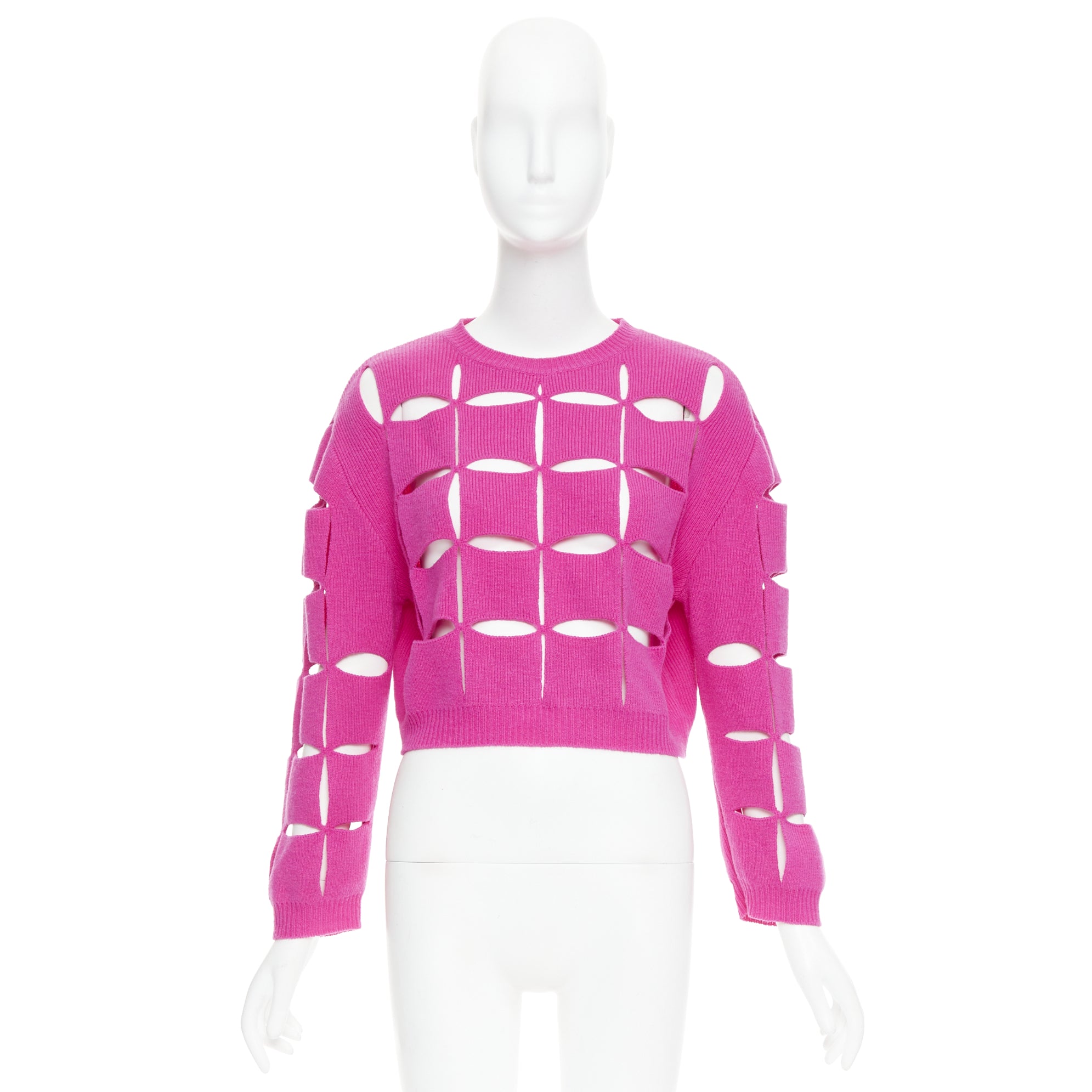 Valentino Garavani Cutout Crop Sweater - Image 11