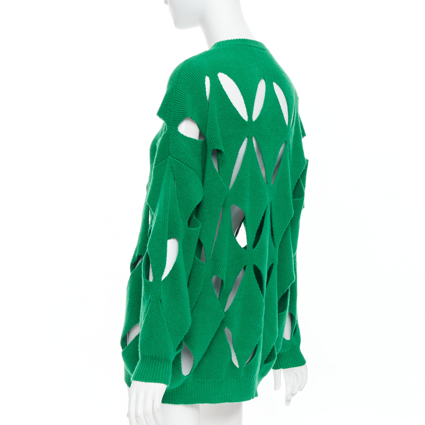 Valentino Garavani Green Cutout Sweater - Detail 1
