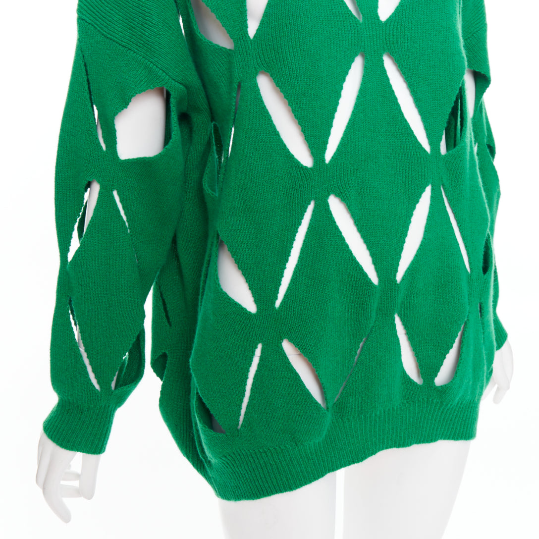 Valentino Garavani Green Cutout Sweater - Detail 2