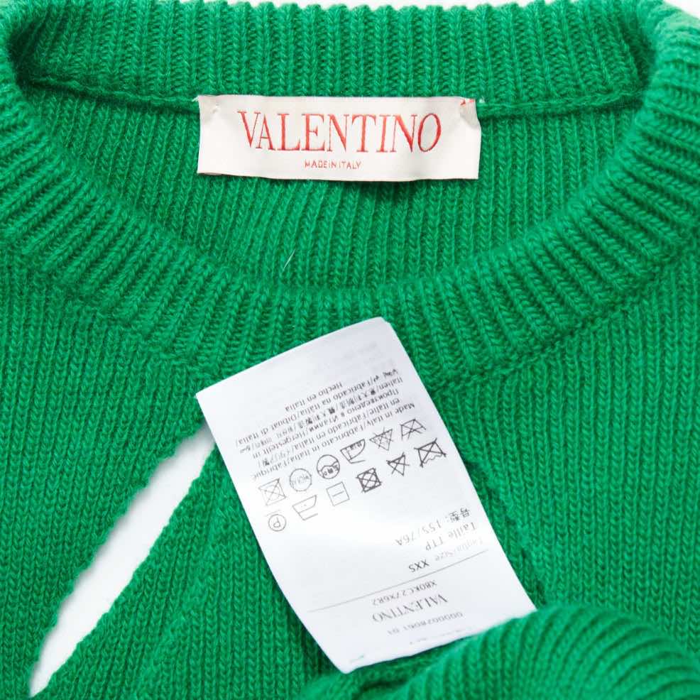 Valentino Garavani Green Cutout Sweater - Image 10