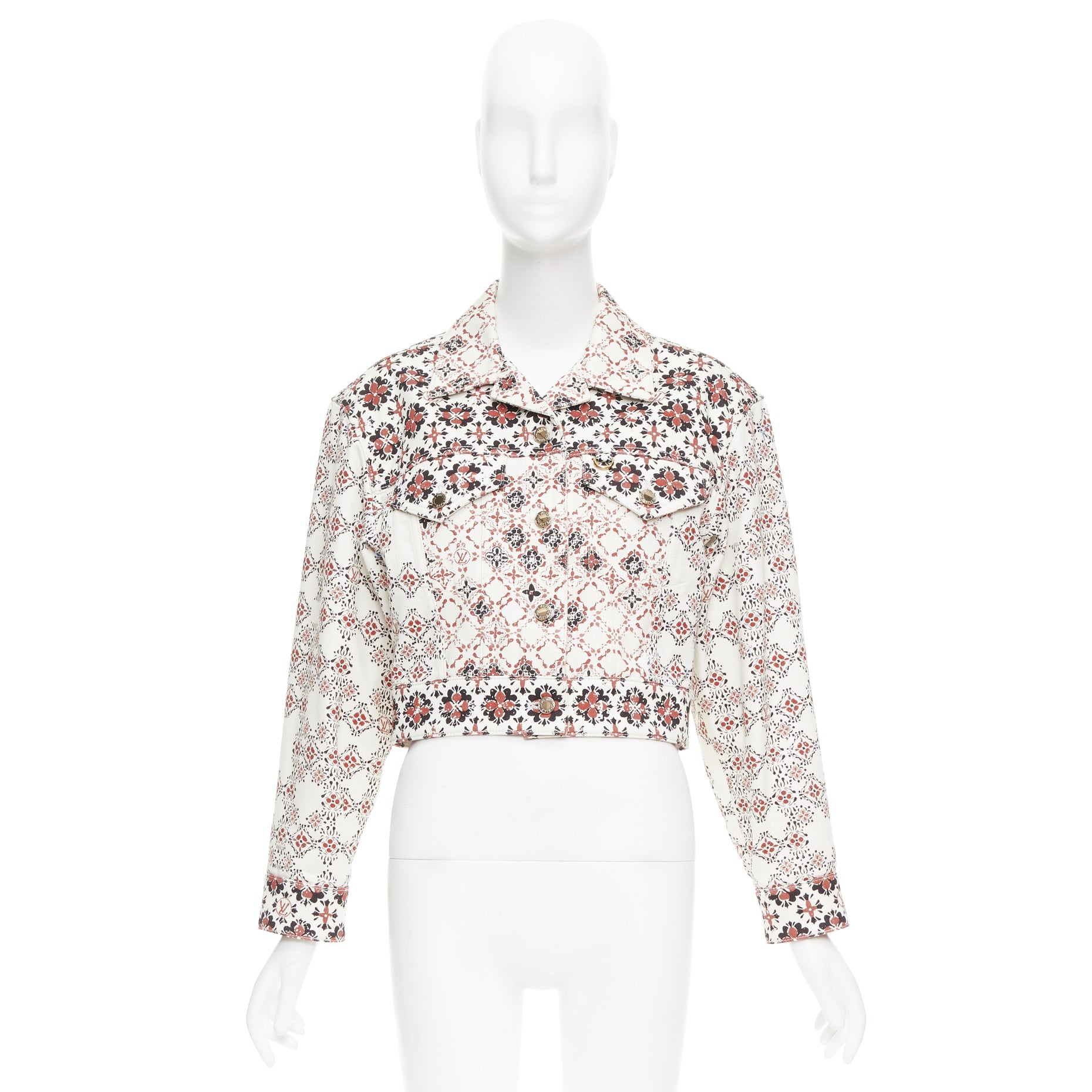 Louis Vuitton Floral Denim Jacket - Image 11