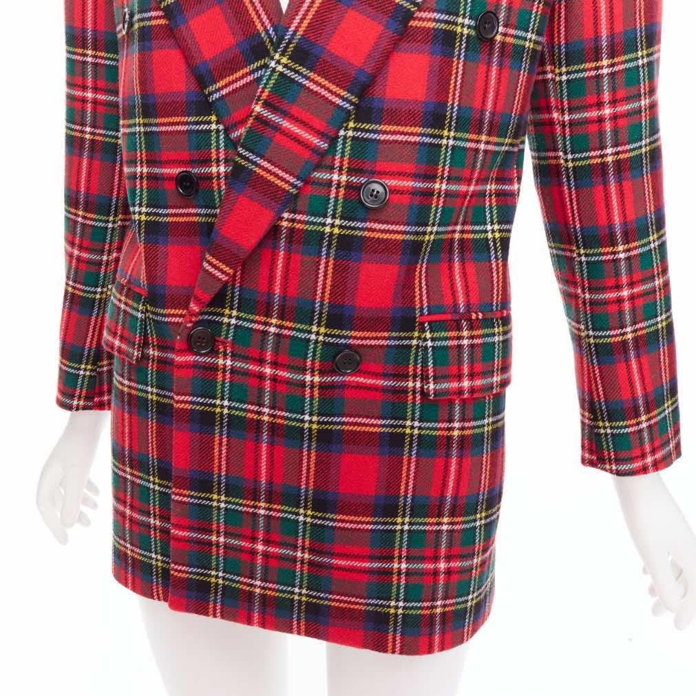 Saint Laurent Plaid Wool Blazer - Detail 2