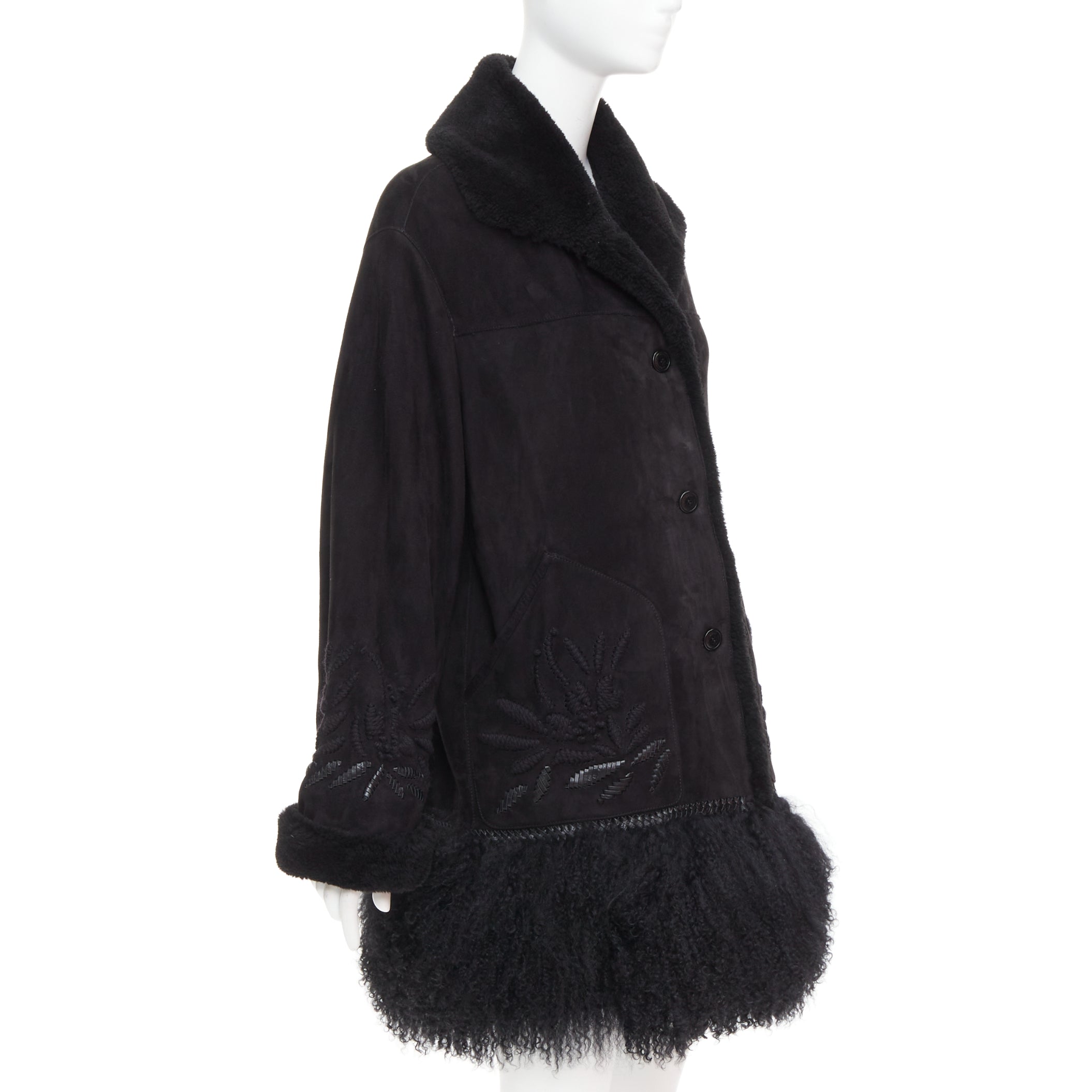 Ermanno Scervino Sheep shearling coat - 4