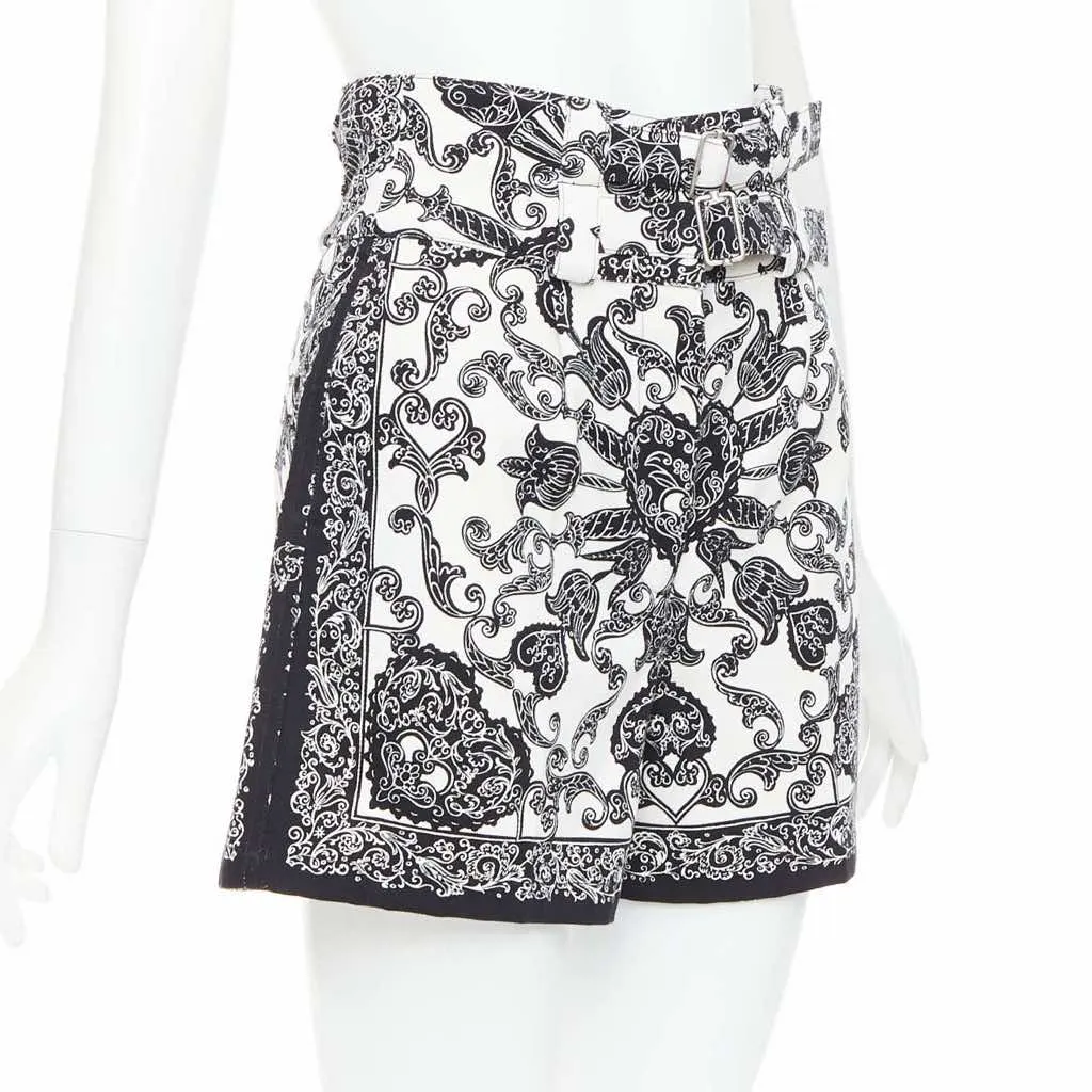 Dior Double Belt Shorts Black Cotton Very good - Inside View