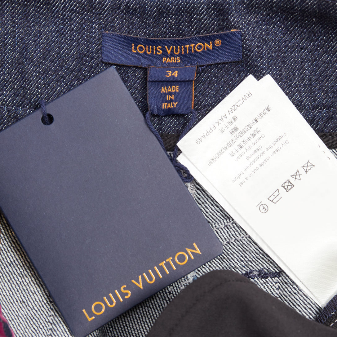 Louis Vuitton Flocked Denim Shorts - Image 10