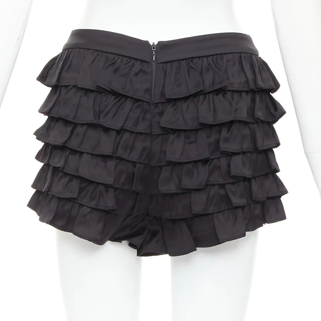 Shushu Tong Ruffle Bow Shorts Black Viscose Very good - Box View