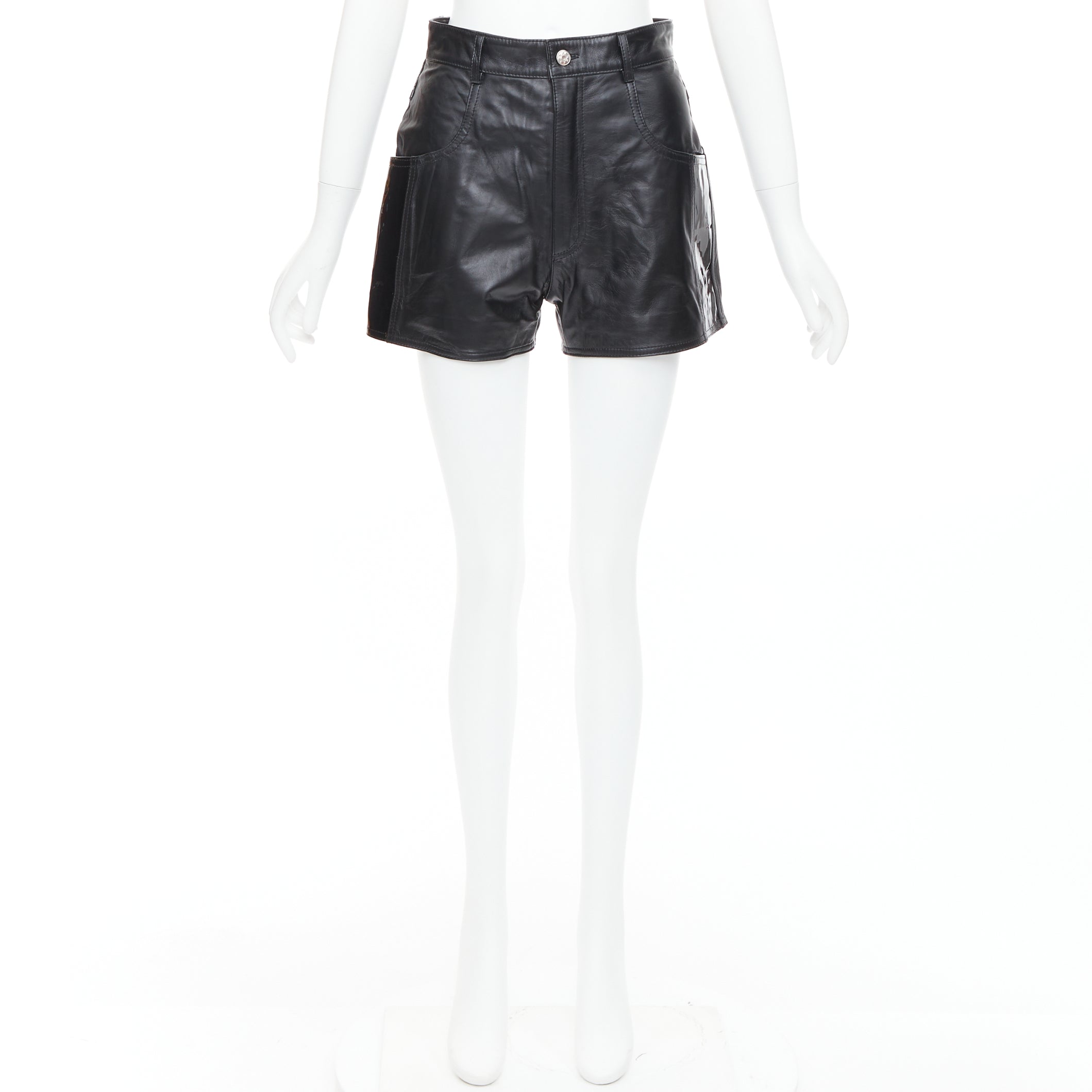 Manokhi Patent Leather Shorts - Image 11