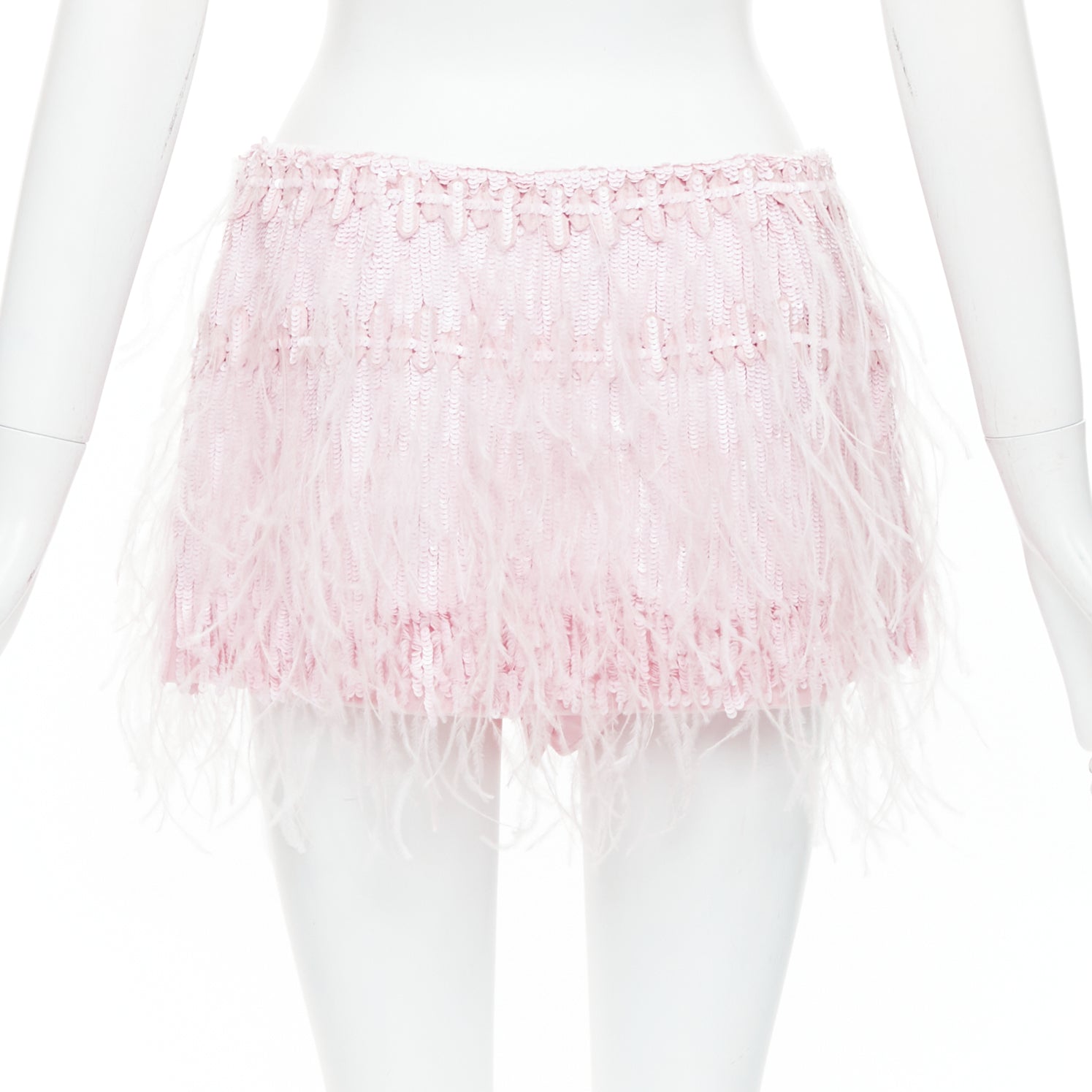 Valentino Sequin Feather Skirt - Side view