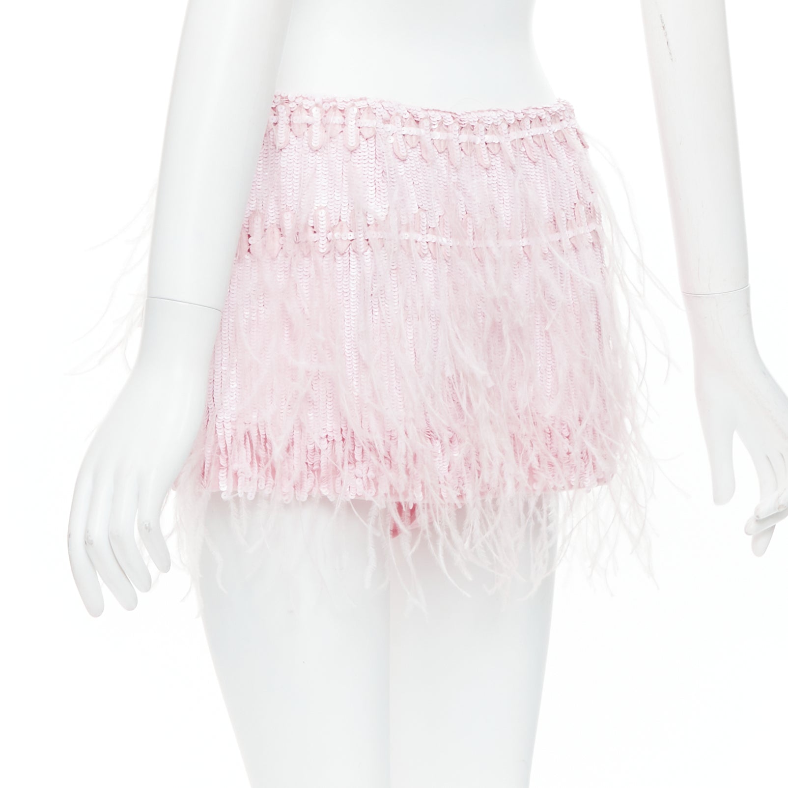 Valentino Sequin Feather Skirt - Detail 1