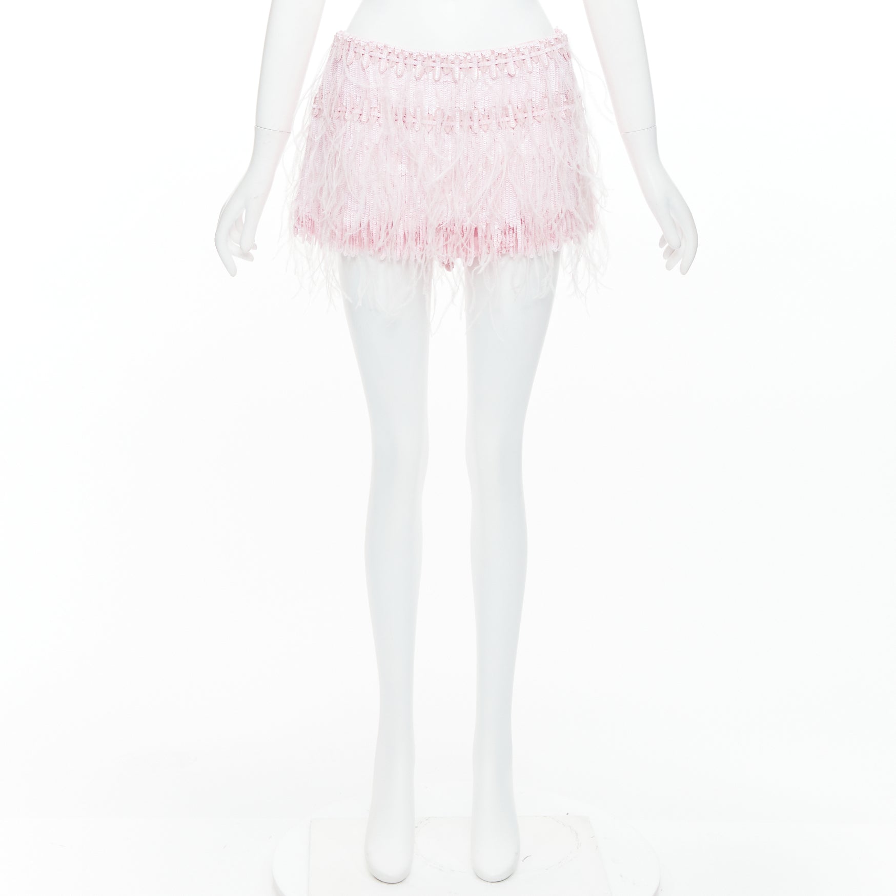 Valentino Sequin Feather Skirt - Image 11