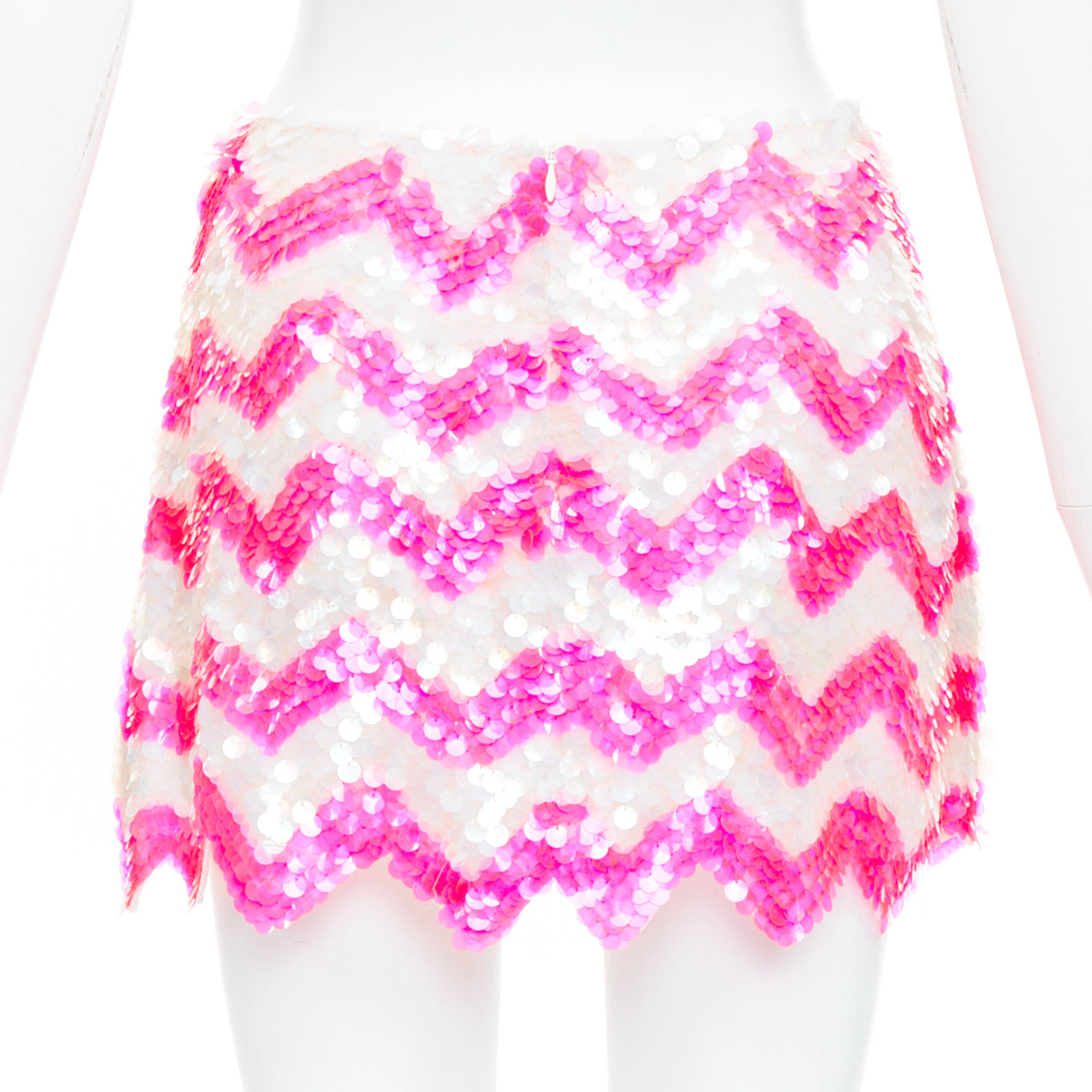Ashish Chevron Sequin Skirt - Side view