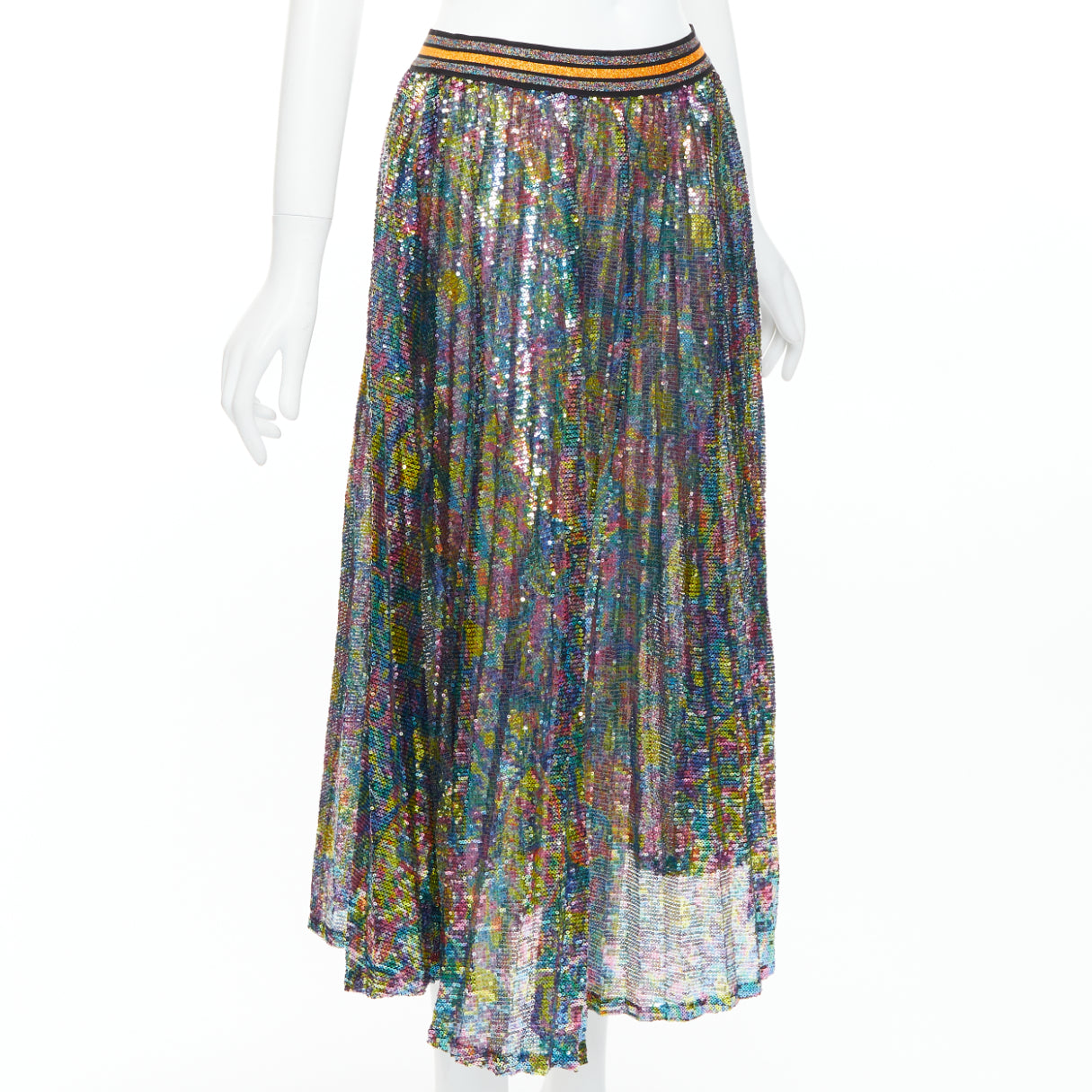 Romance Was Born Sequin Striped Skirt - Image 6