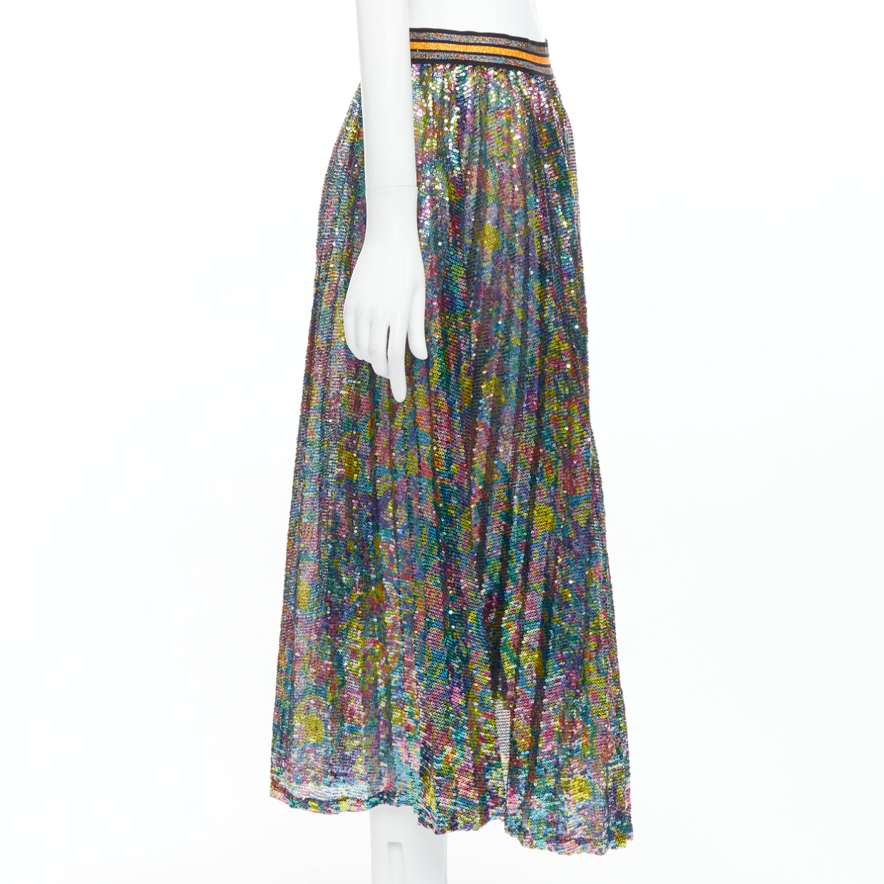 Romance Was Born Sequin Striped Skirt - 4