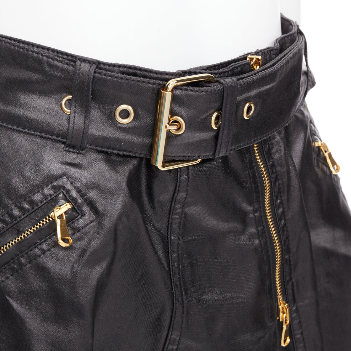 Moschino Biker Skater Skirt - Back view