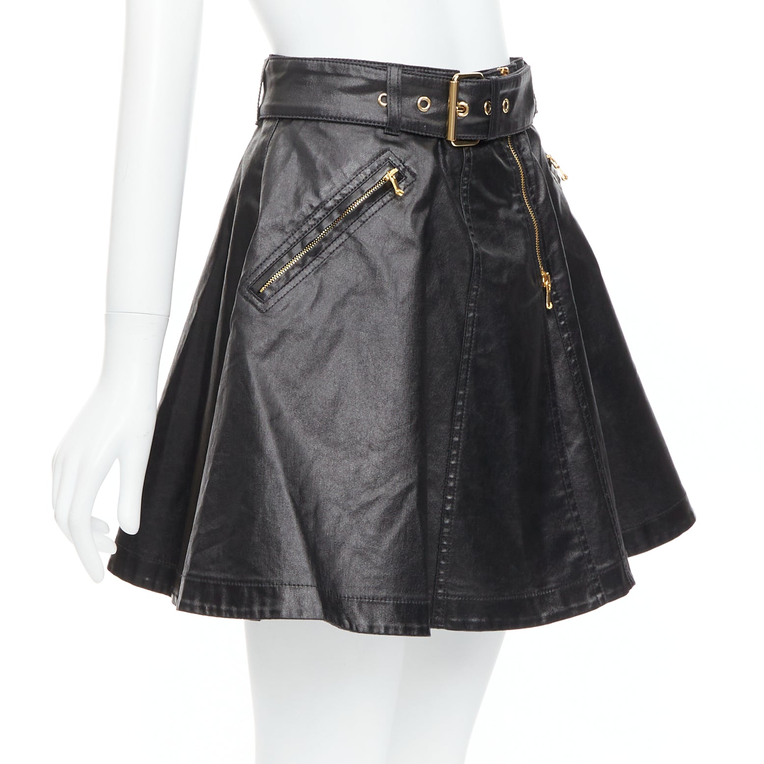 Moschino Biker Skater Skirt - Image 6