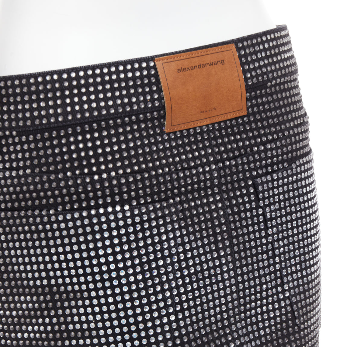 Alexander Wang Crystal Mini Skirt - Back view