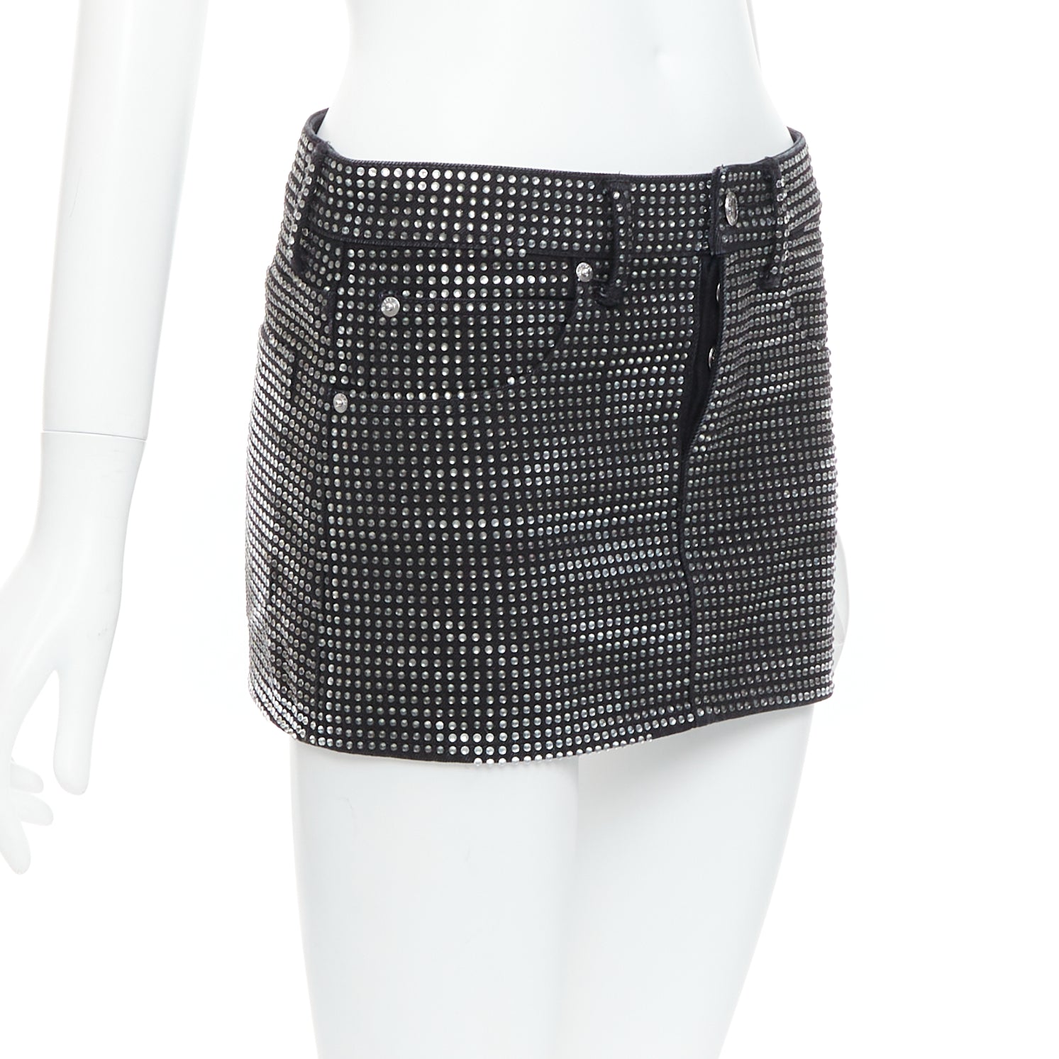 Alexander Wang Crystal Mini Skirt - Image 6