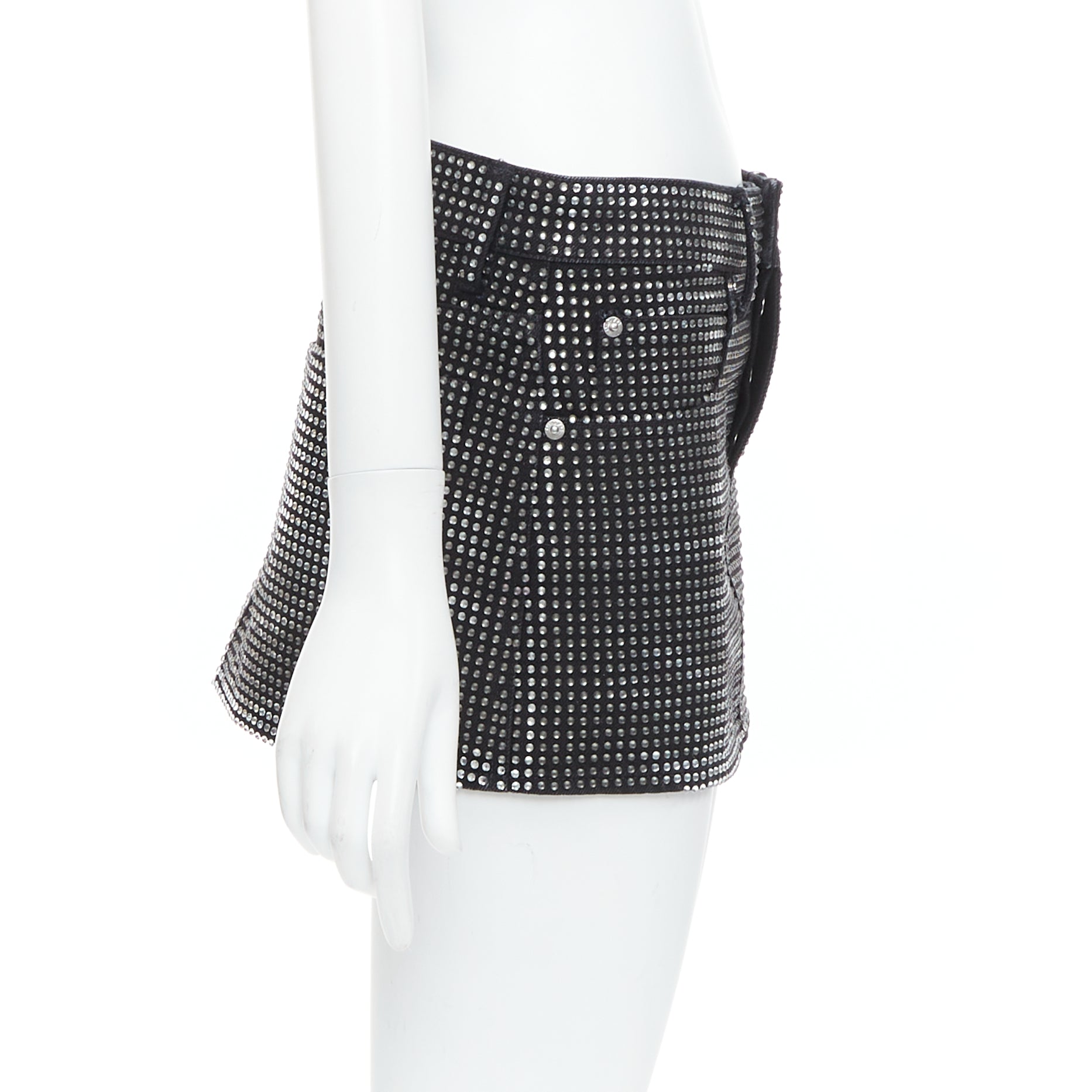 Alexander Wang Crystal Mini Skirt - 4