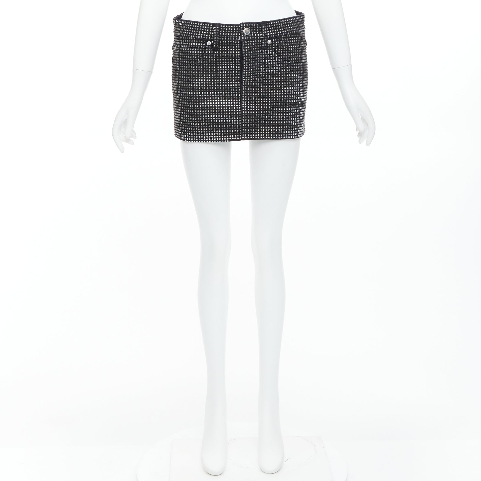 Alexander Wang Crystal Mini Skirt - Image 11