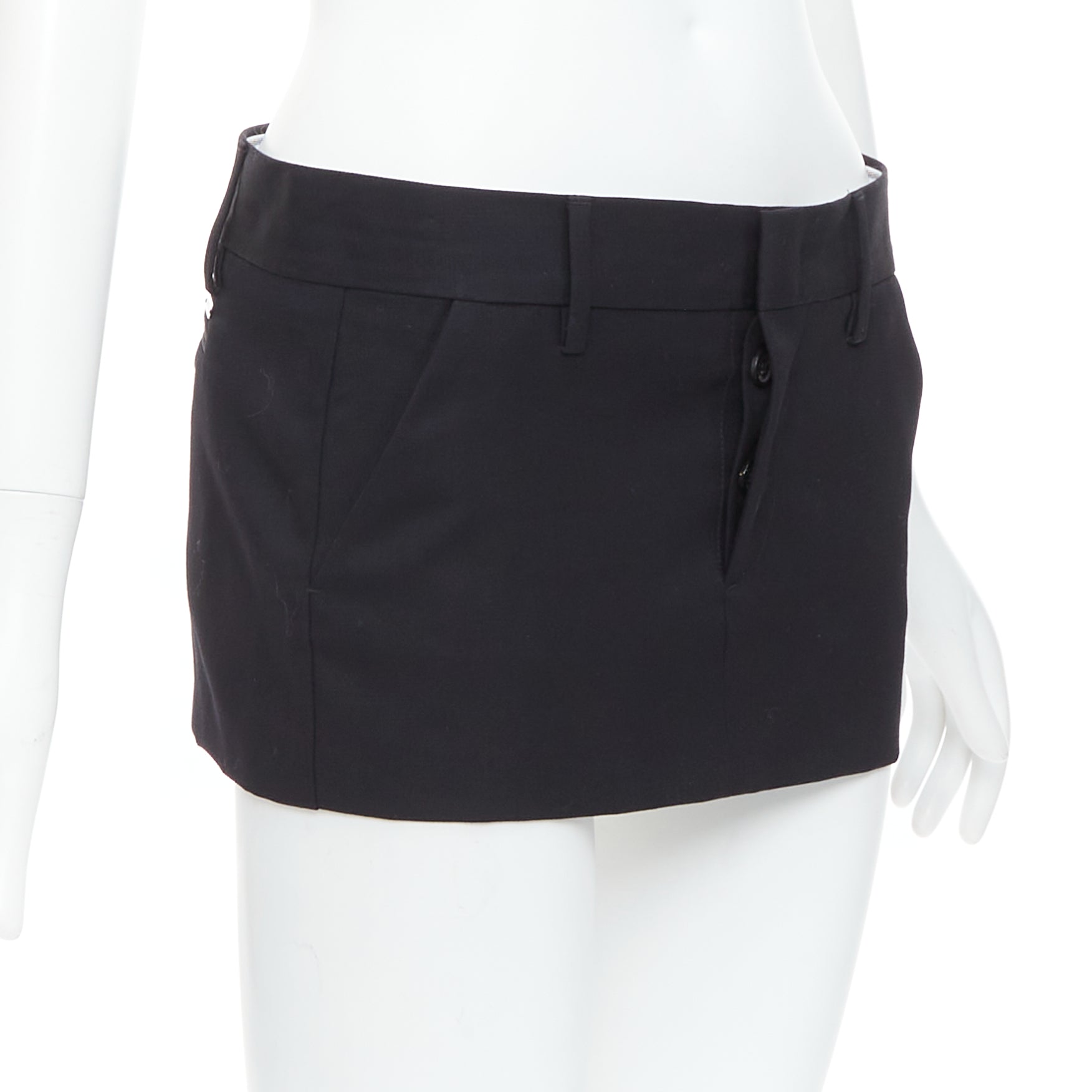 Dsquared2 Micro Wool Skirt - Image 6