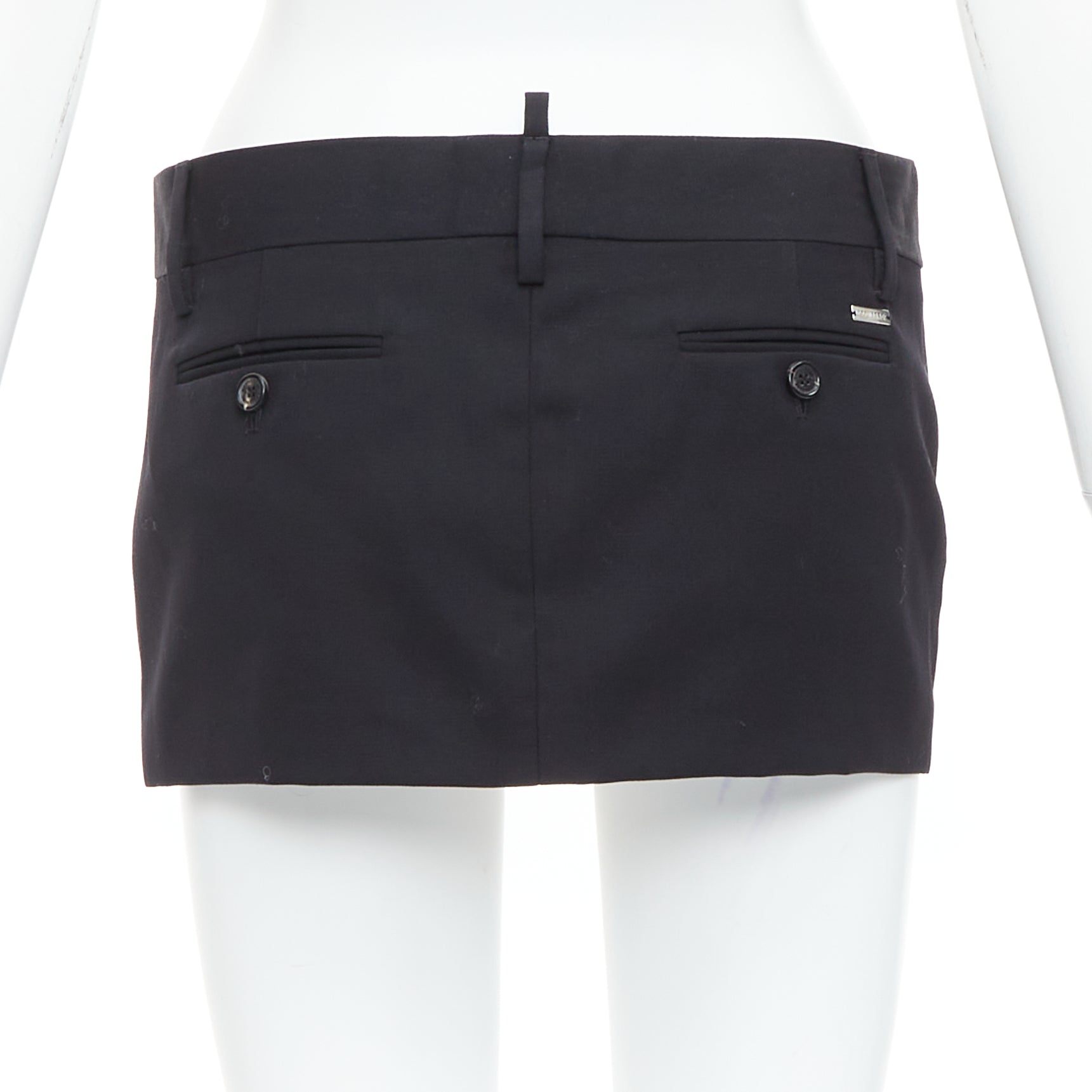 Dsquared2 Micro Wool Skirt - Side view