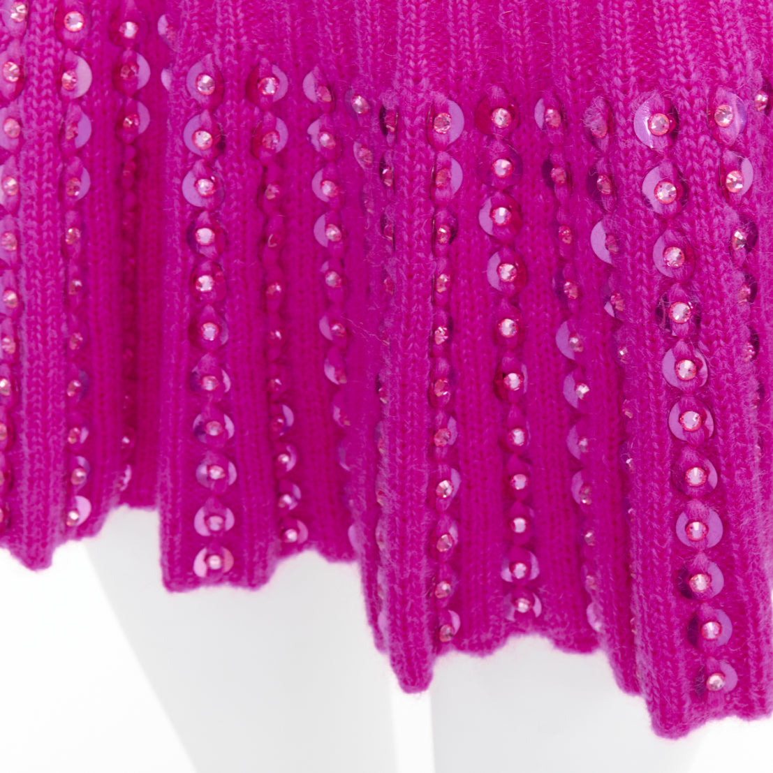 Valentino Pink Rhinestone Skirt - Detail 2