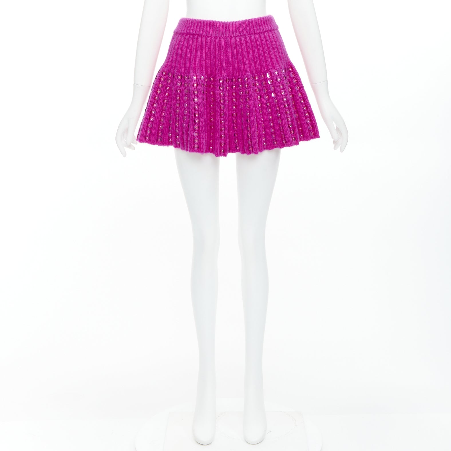 Valentino Pink Rhinestone Skirt - Image 11