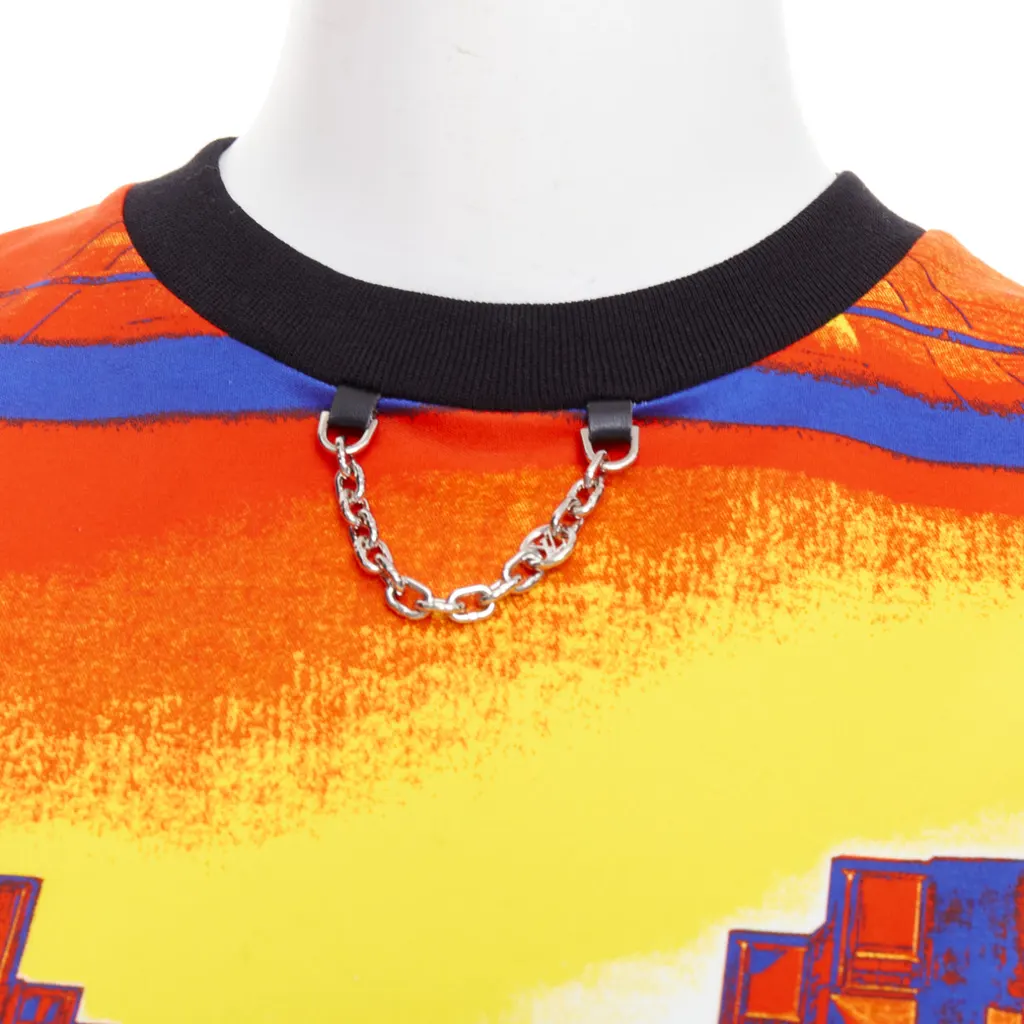 Louis Vuitton City Print Shirt Orange Cotton Very good - Back View