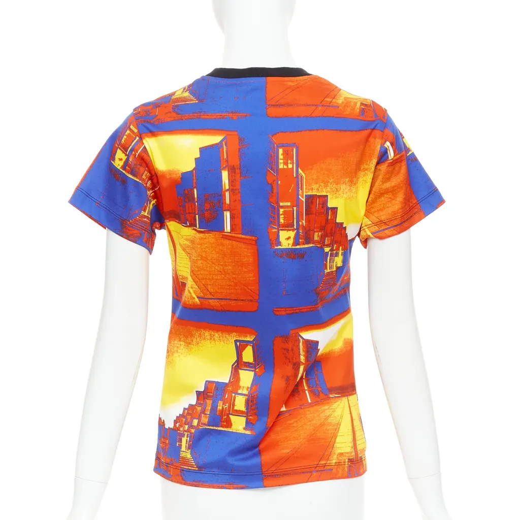 Louis Vuitton City Print Shirt Orange Cotton Very good - Box View