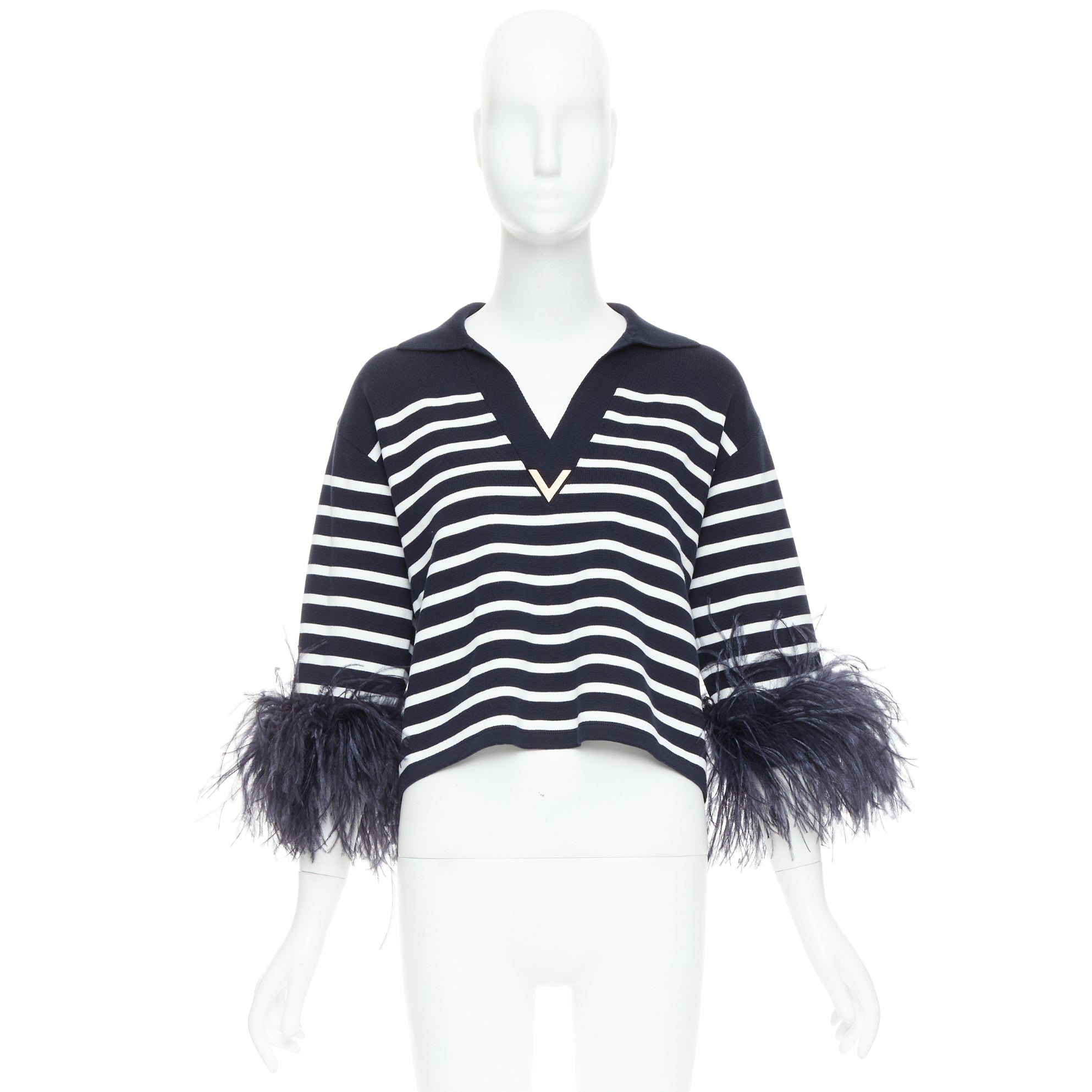 Valentino Feather Polo Top - Image 11