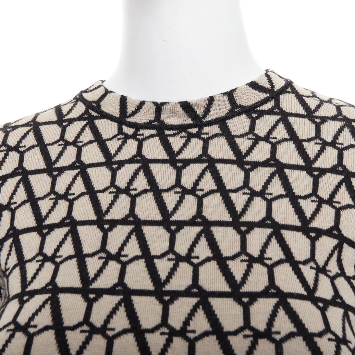 Valentino Iconographe Crop Sweater - Back view