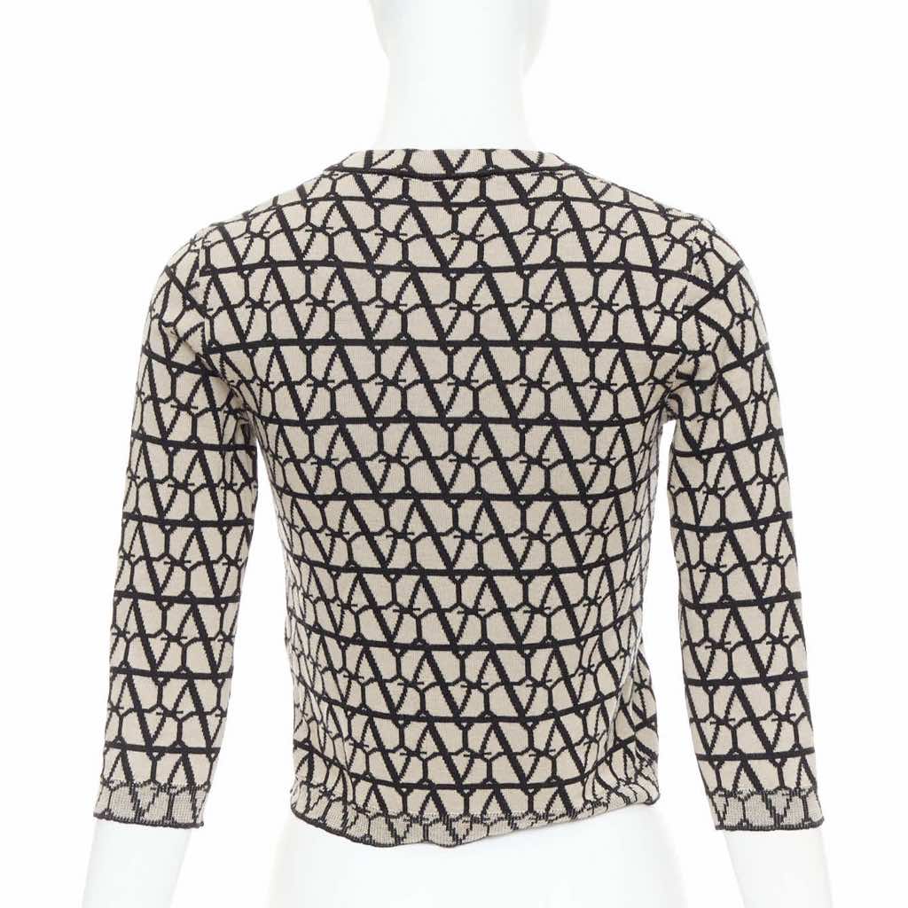 Valentino Iconographe Crop Sweater - Side view