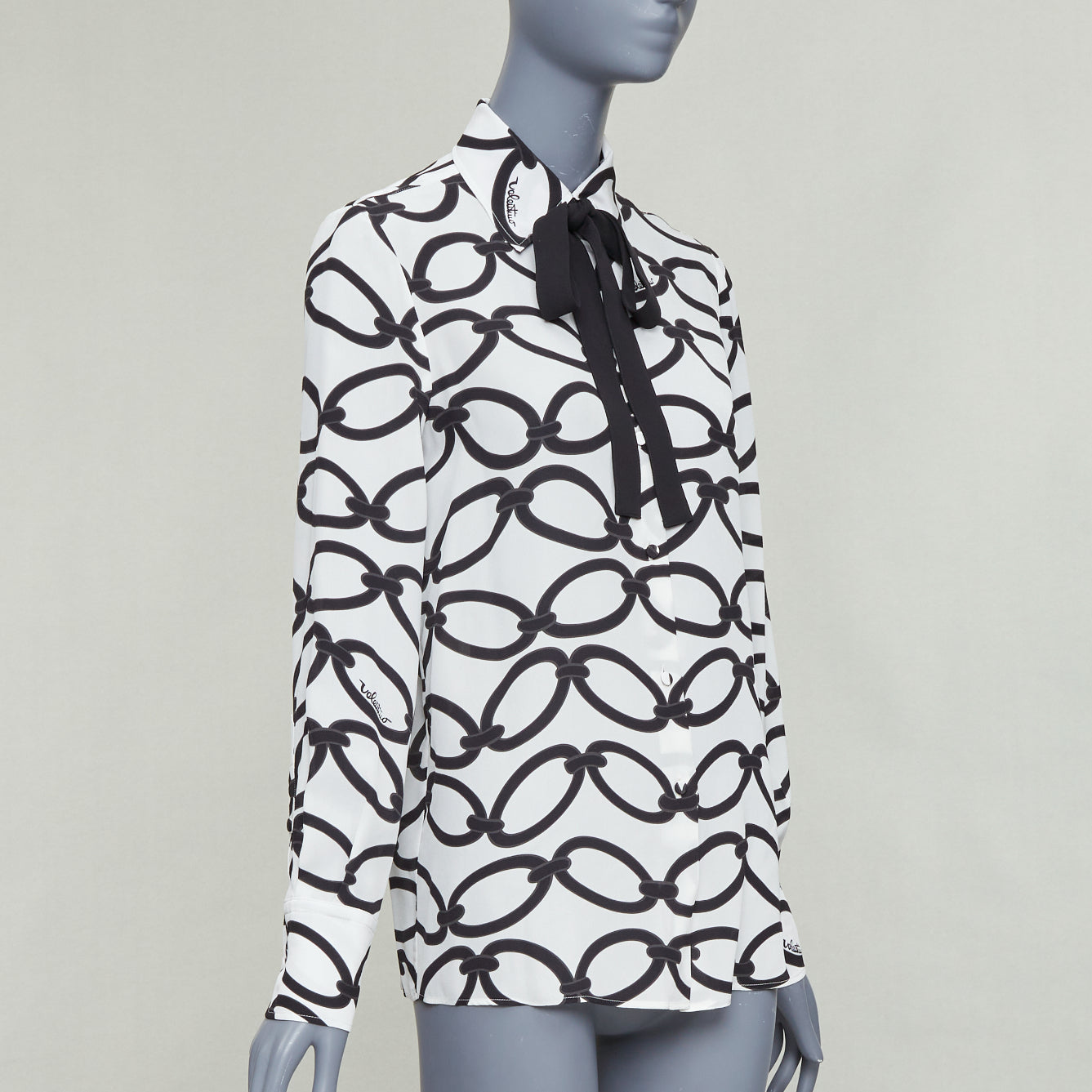 Valentino Chain Silk Blouse - Image 6