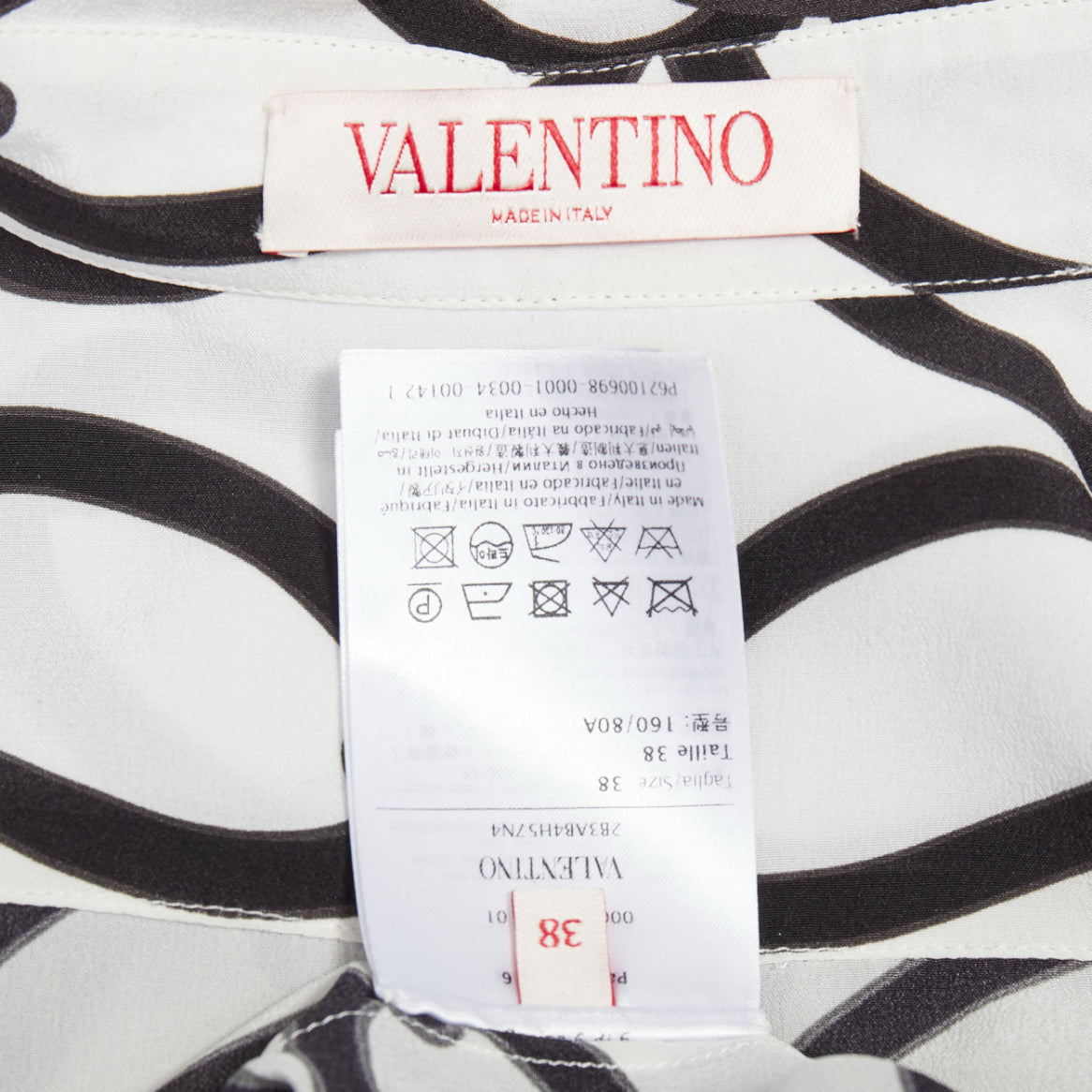Valentino Chain Silk Blouse - Image 10