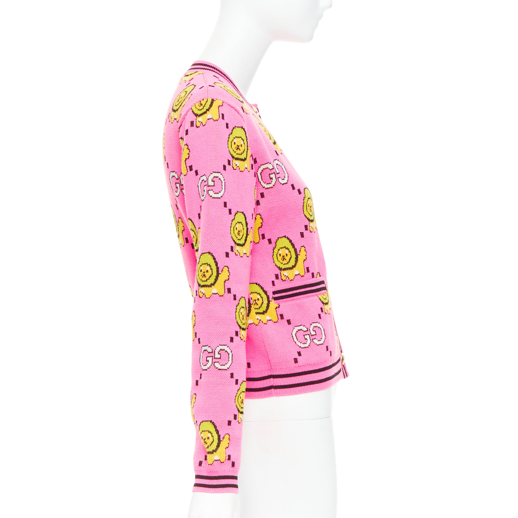 Gucci Kawaii Lion Cardigan - Side view