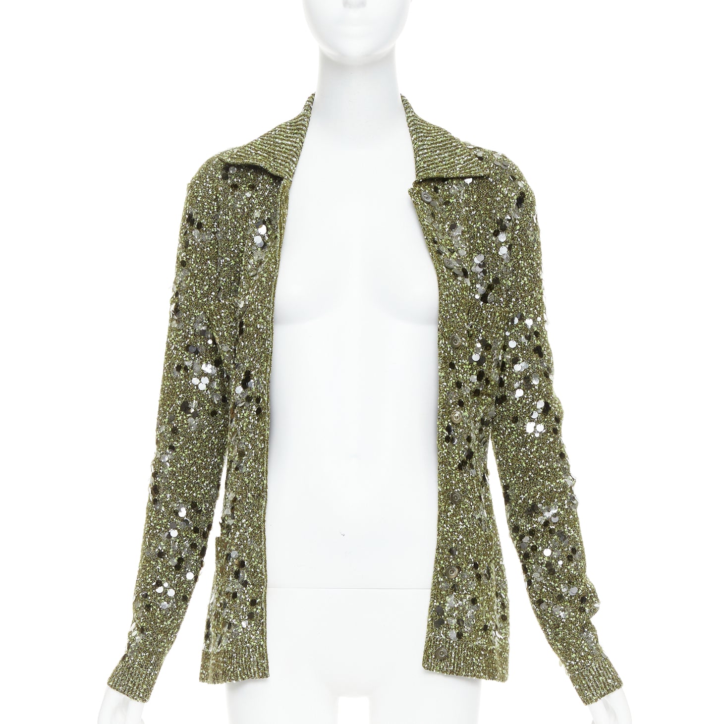Gucci Pailettes Boucle Cardigan - Image 6