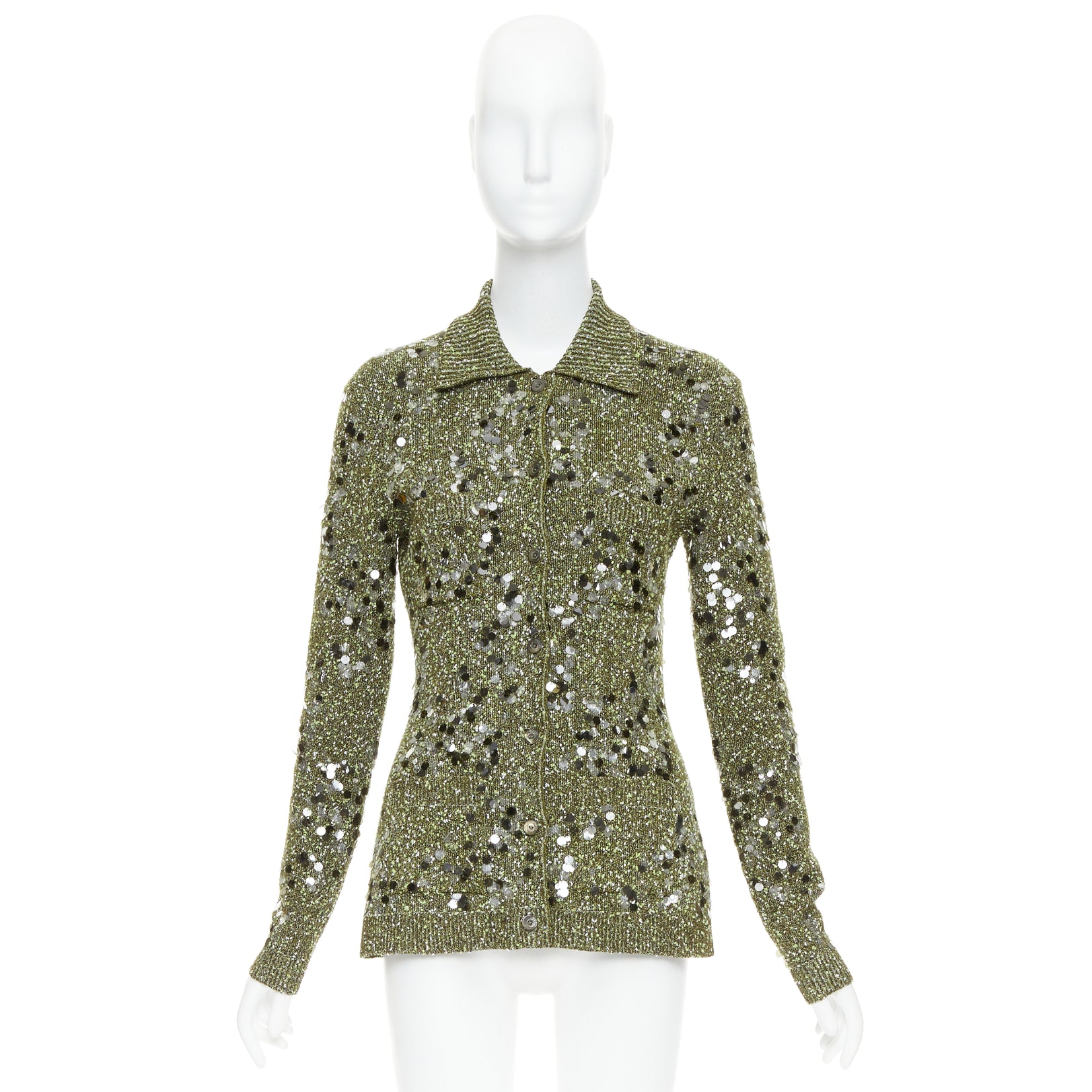Gucci Pailettes Boucle Cardigan - Image 12