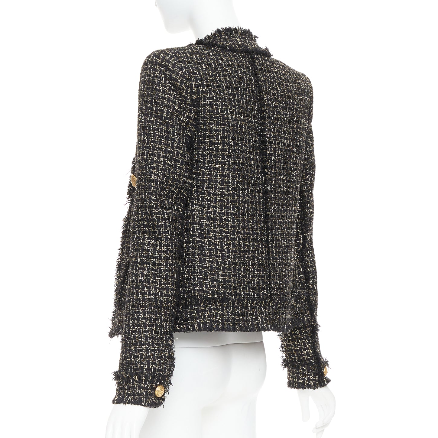 Balmain Gold Tweed Jacket - Detail 1