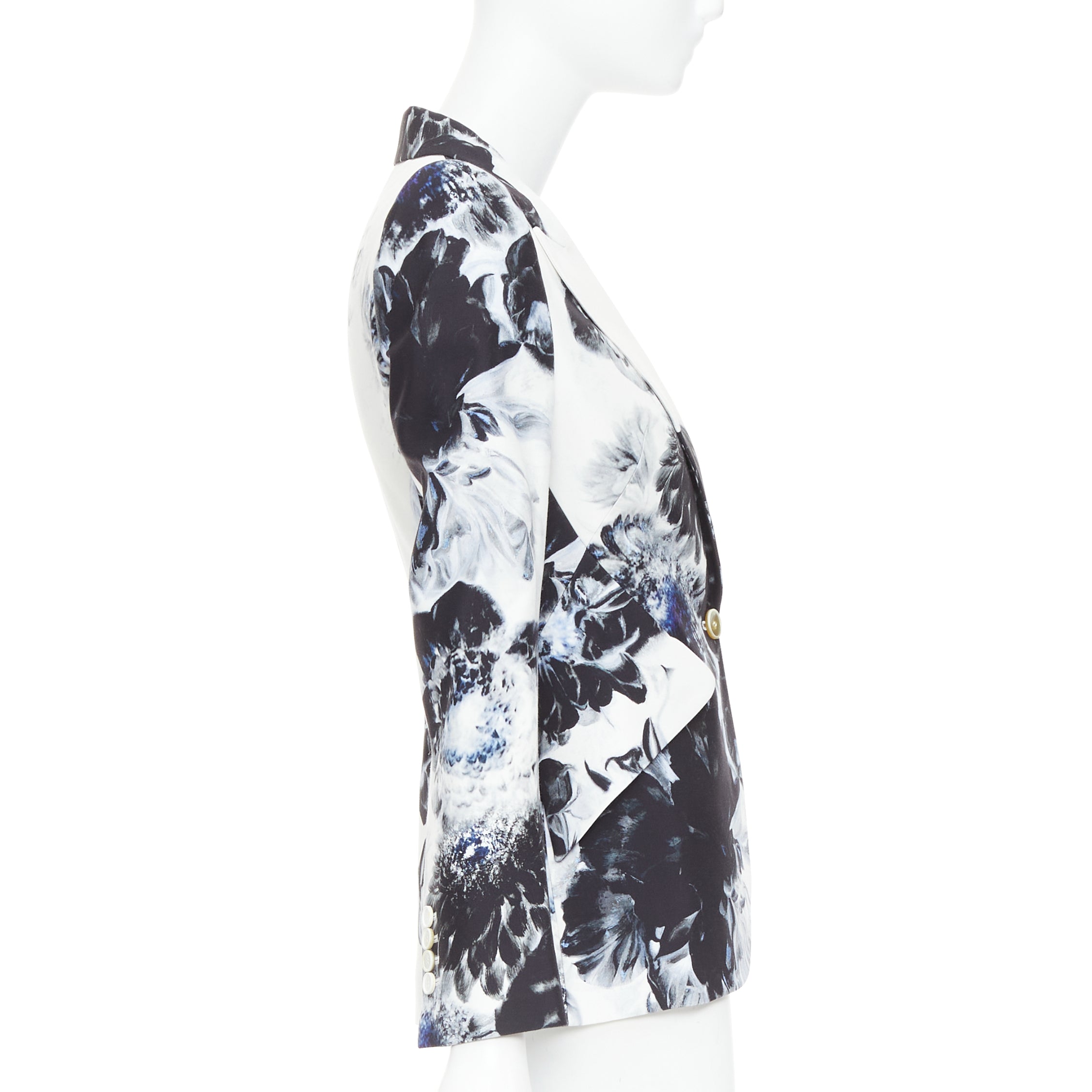 Alexander Mcqueen Xray Print Blazer - Side view