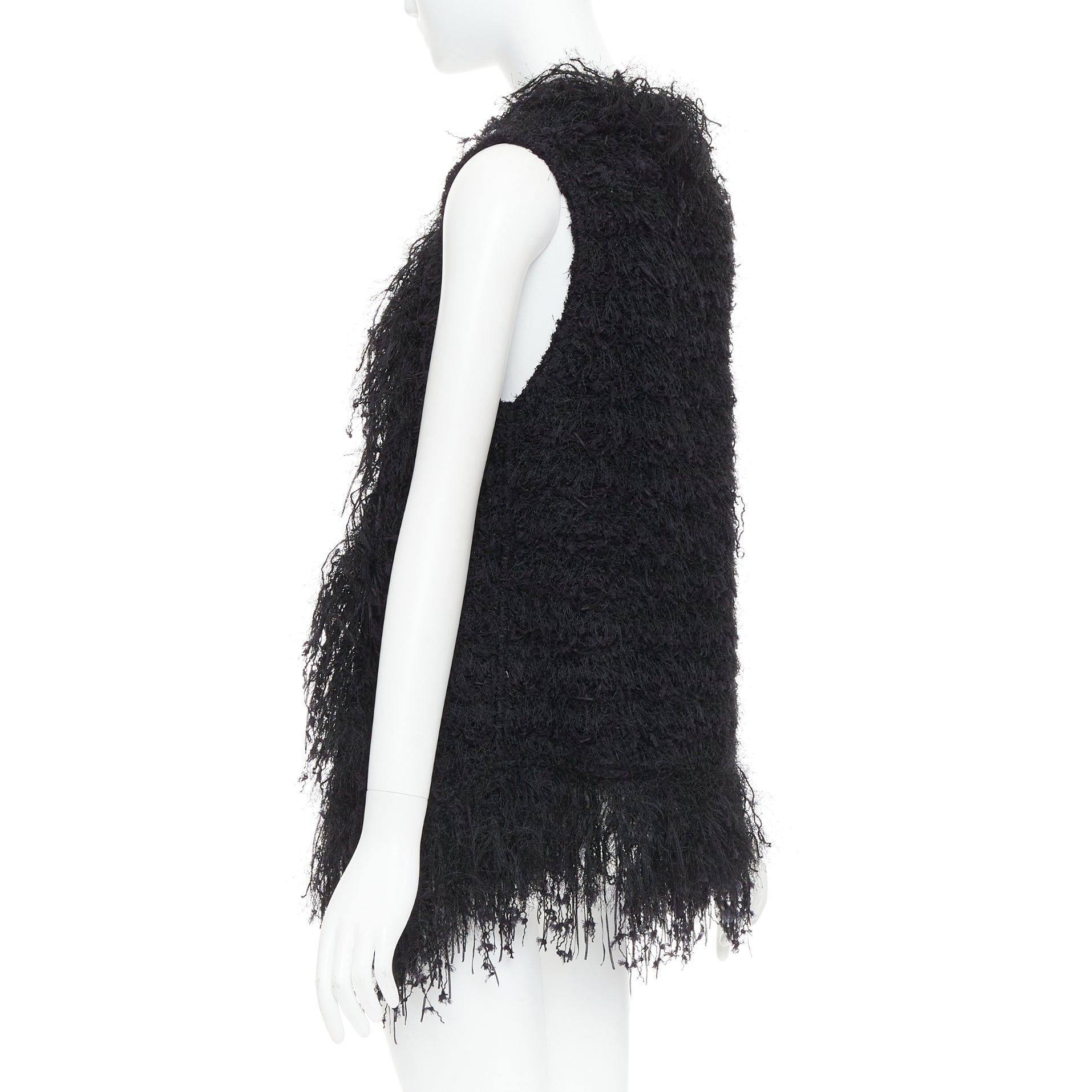 Balmain Fringe Drape Vest - Detail 1