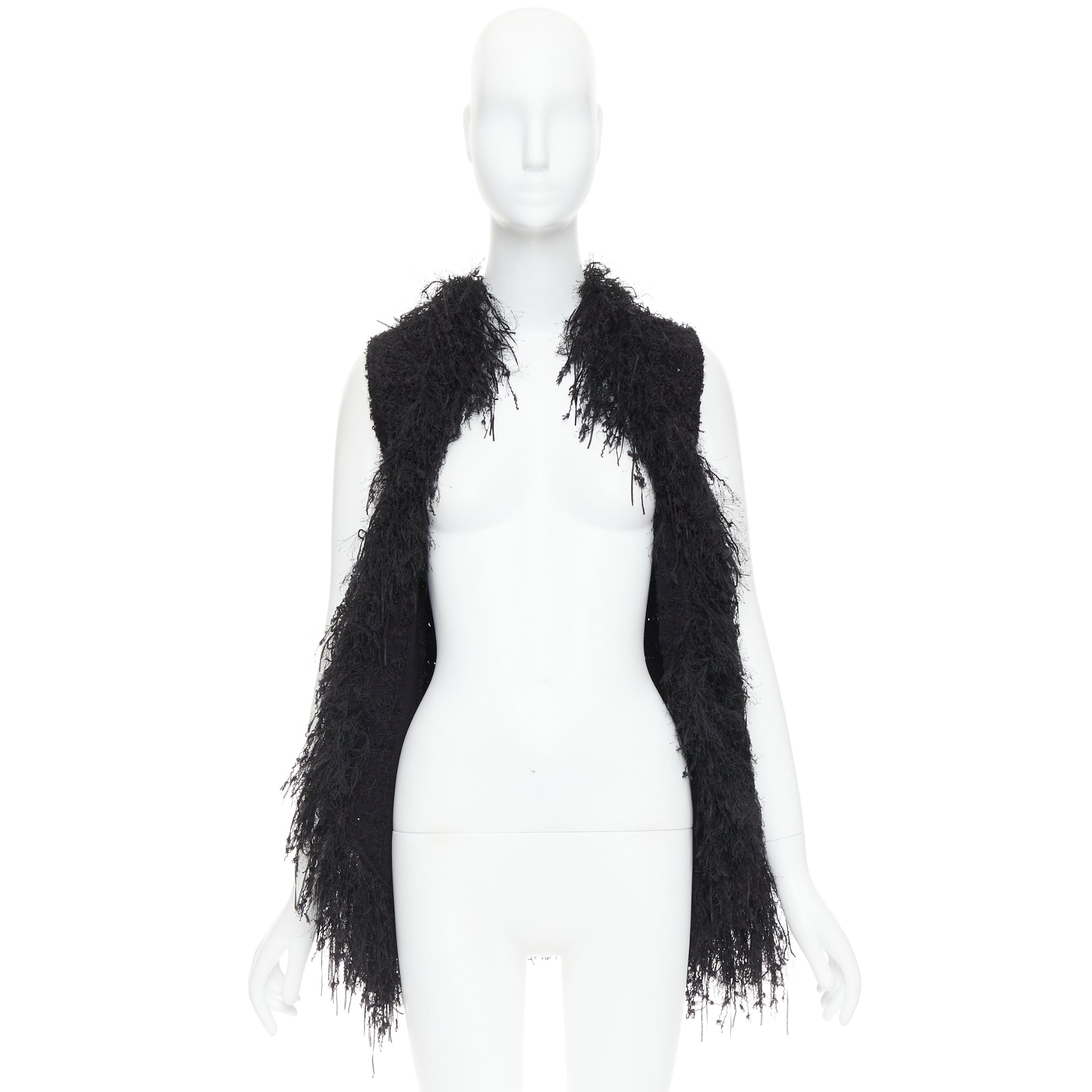 Balmain Fringe Drape Vest - Image 11