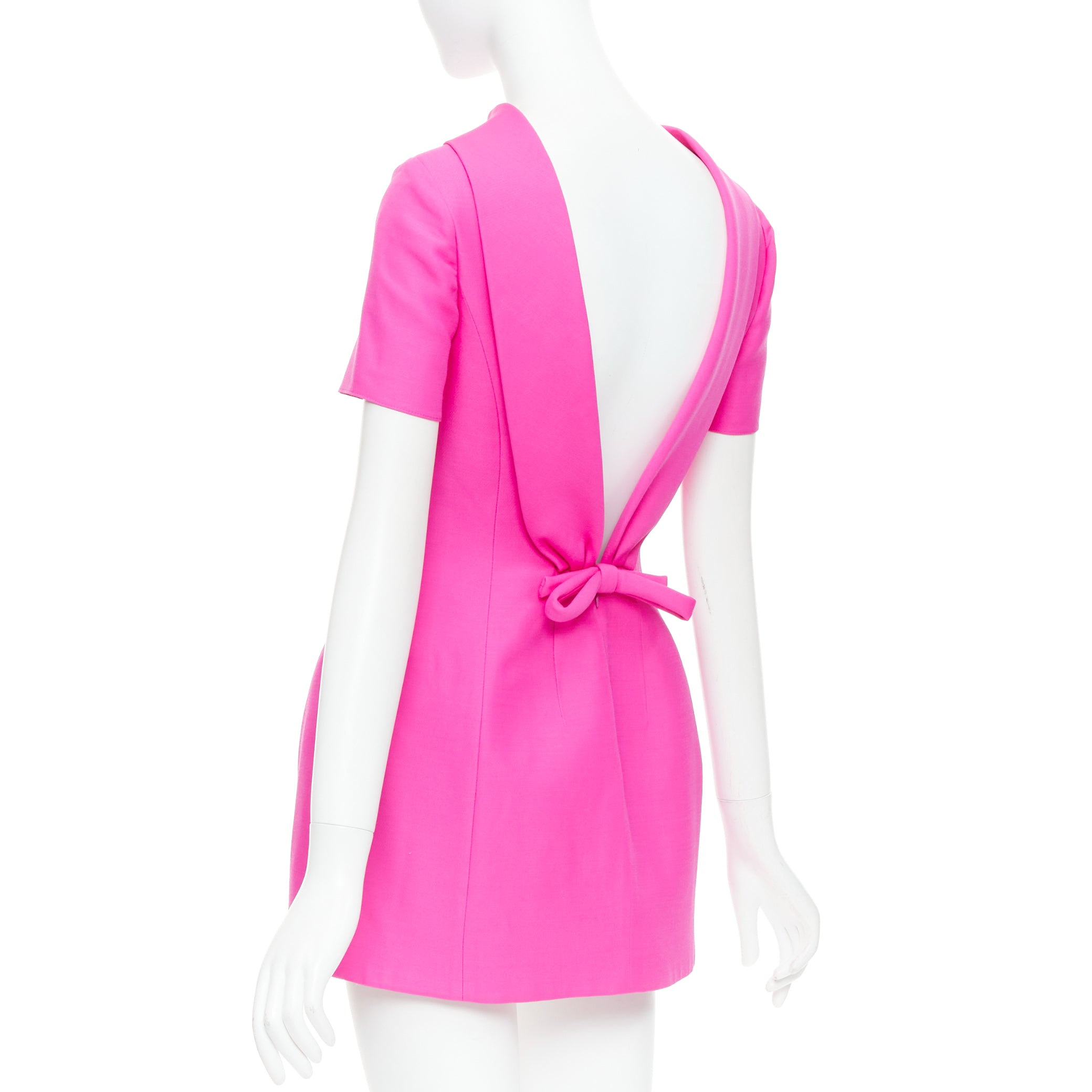 Valentino Pink Bow Dress - Side view