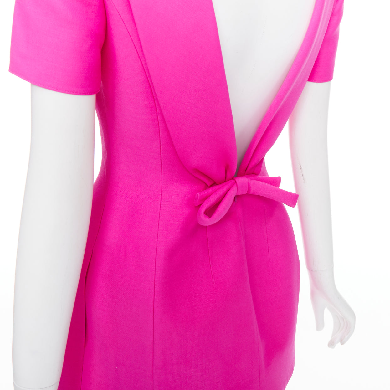 Valentino Pink Bow Dress - Detail 1