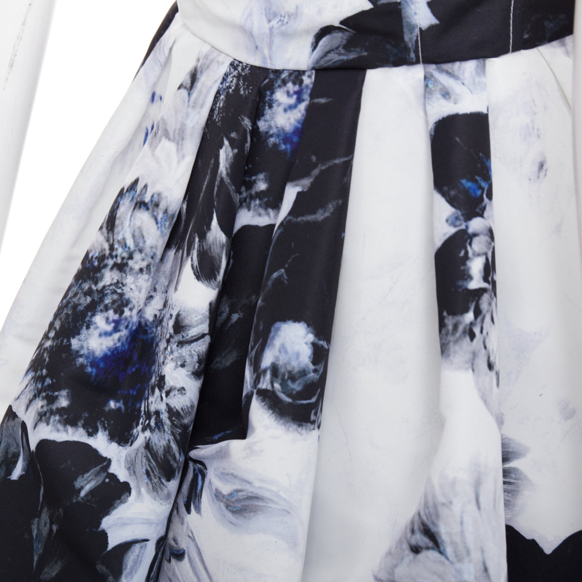 Alexander Mcqueen Ink Floral Dress - Back view