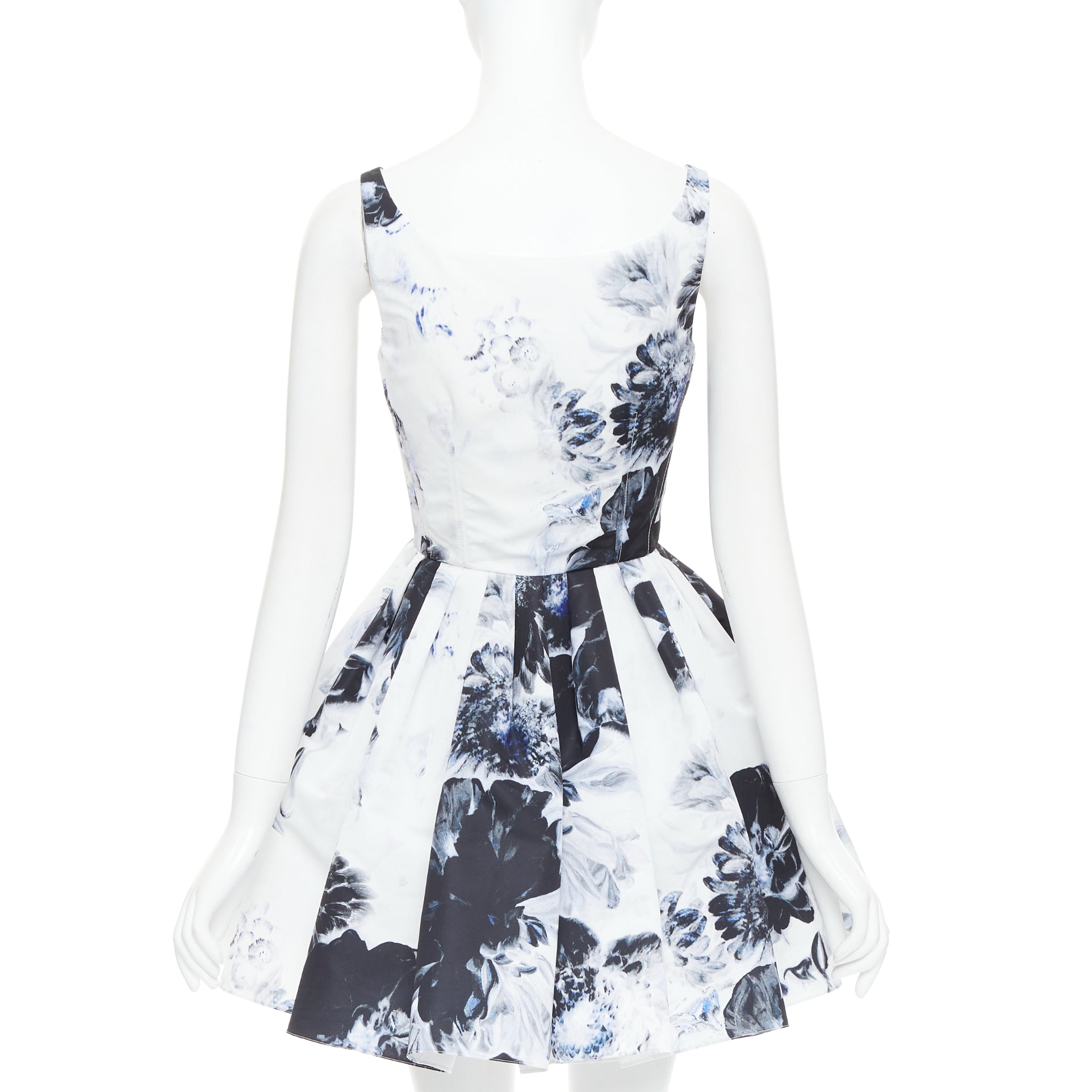Alexander Mcqueen Ink Floral Dress - Side view
