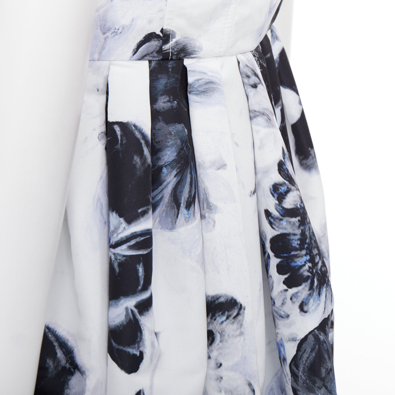 Alexander Mcqueen Ink Floral Dress - Detail 2