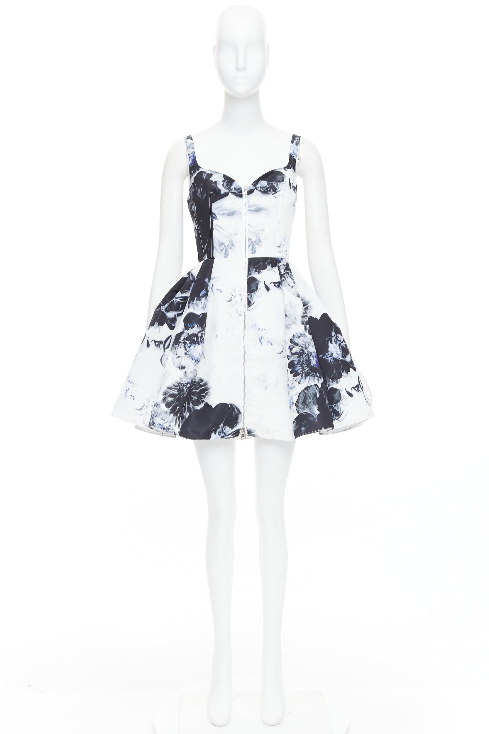Alexander Mcqueen Ink Floral Dress - Image 11