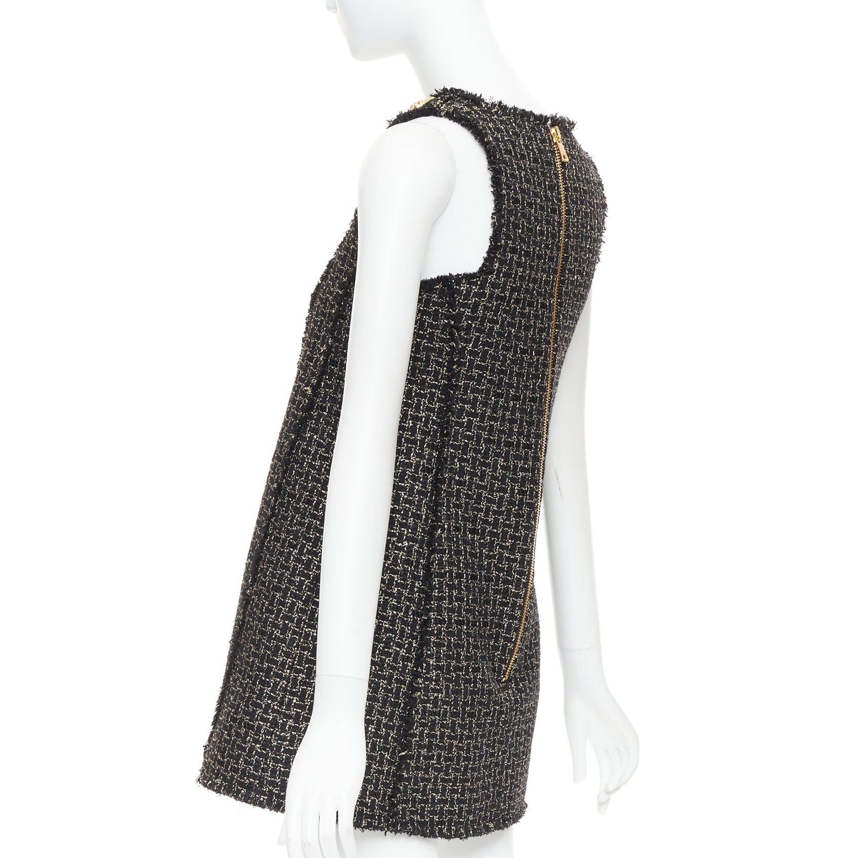 Balmain Metallic Tweed Dress - Detail 1