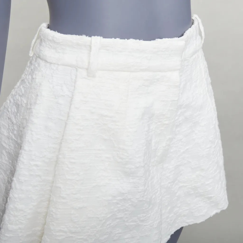 The Mannei Floral Flare Shorts Beige Cotton Very good - Back View